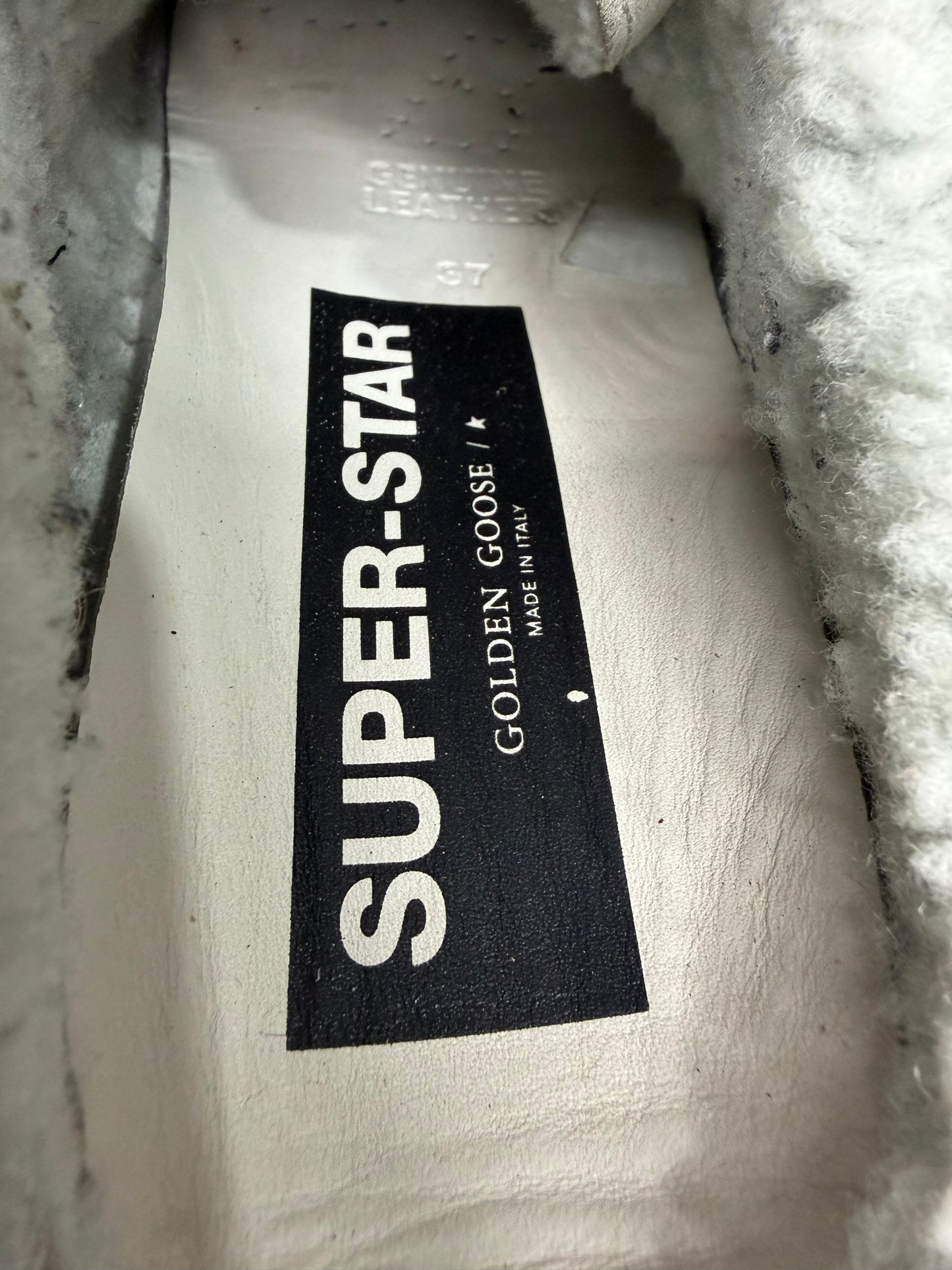 GOLDEN GOOSE 
Super-Star Sabot School Penstar Slippers Size 37 EU/ 7 US