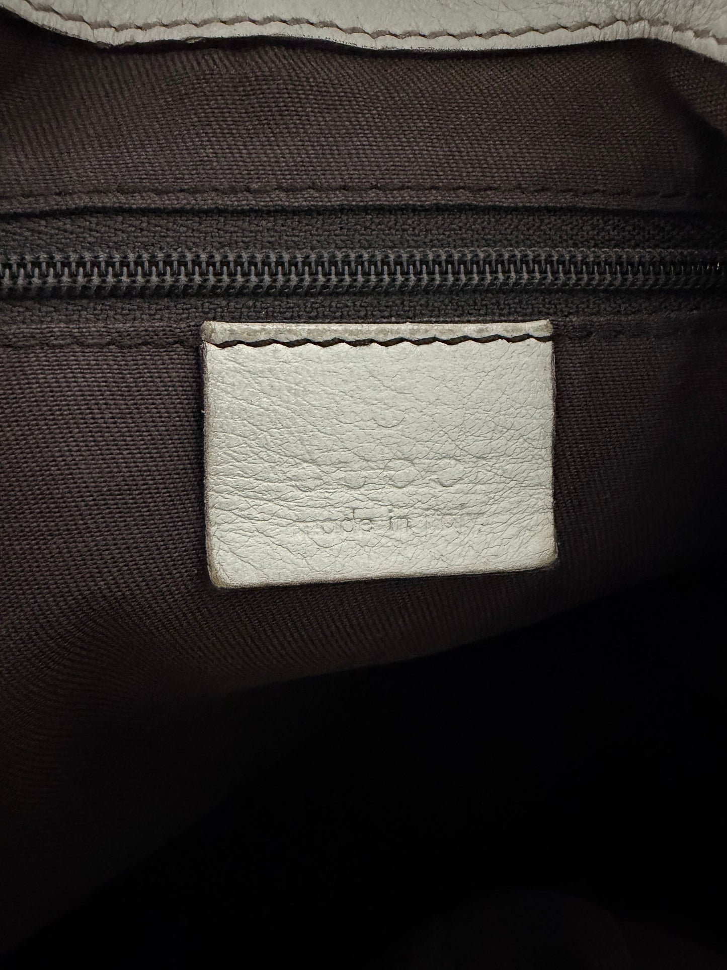 Gucci Beige/White GG Canvas and Leather Medium New Ladies Web Tote