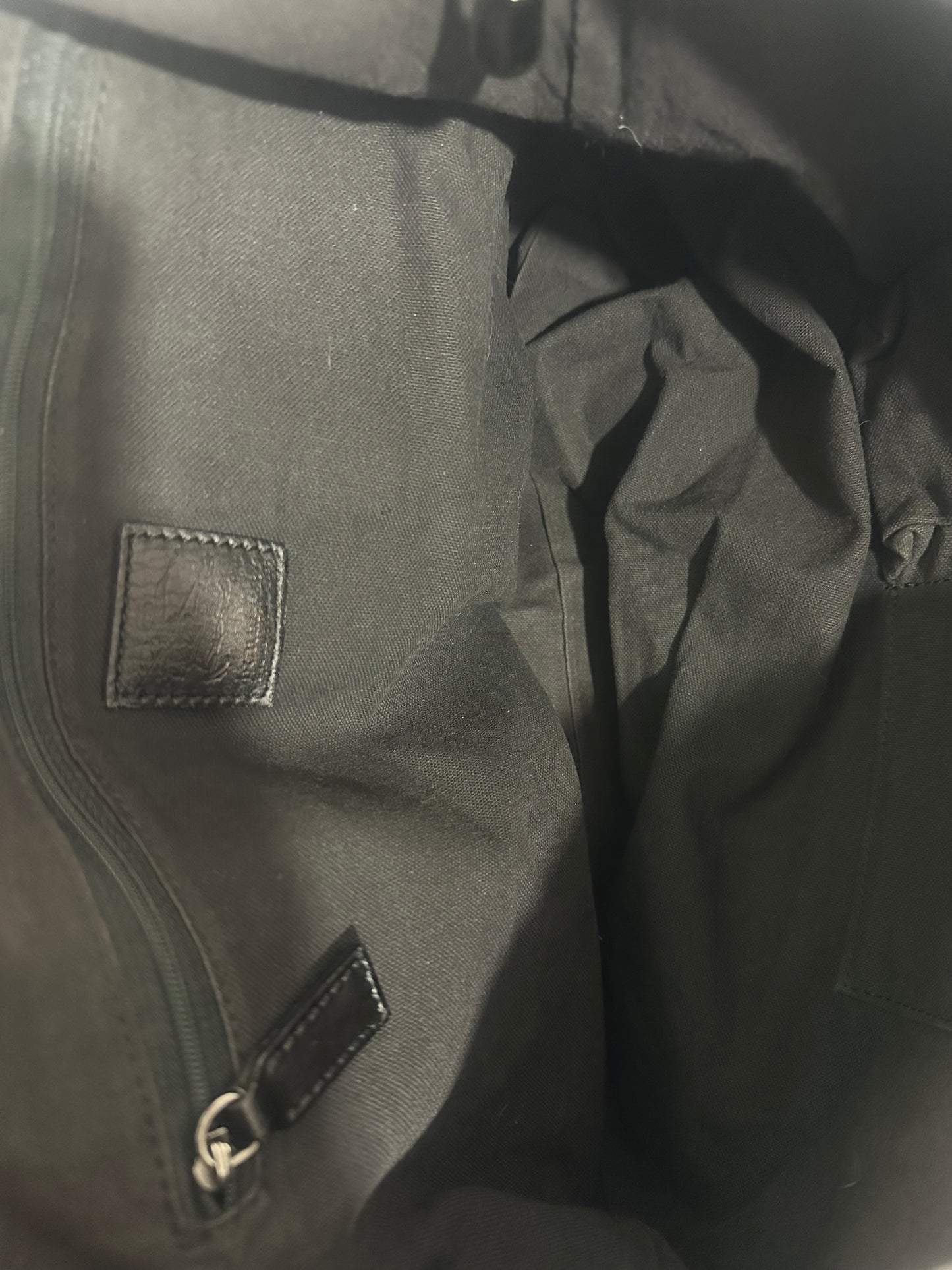 Burberry Black/Beige Shimmery Nova Check Canvas and Leather Trim Tote