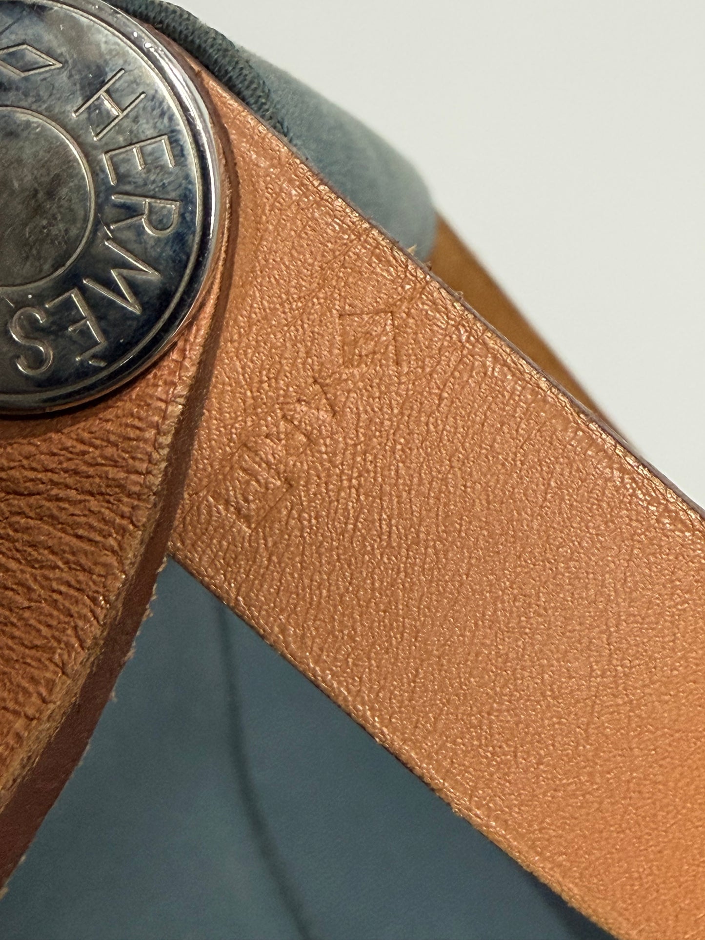 Hermes Light Blue Toile Canvas Cabag Elan Tote