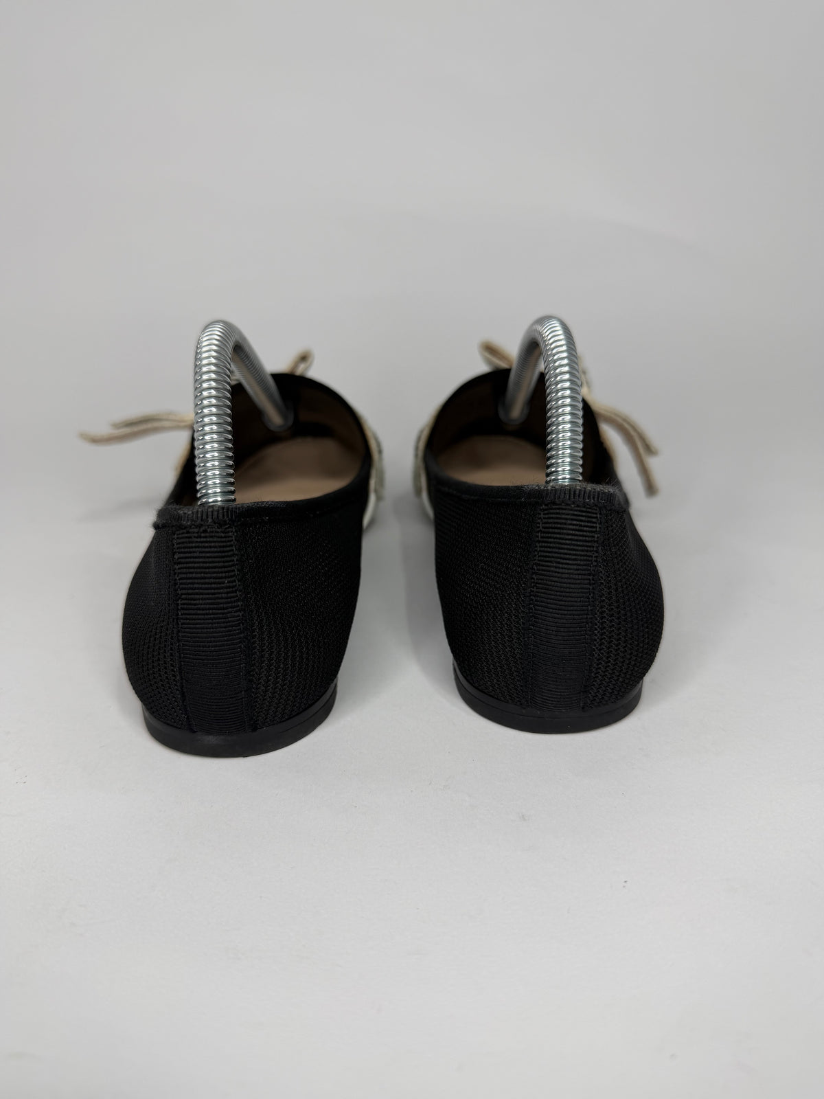 Dior Black Technical Fabric Miss J'Adior Ballerina Flats Size 34 EU