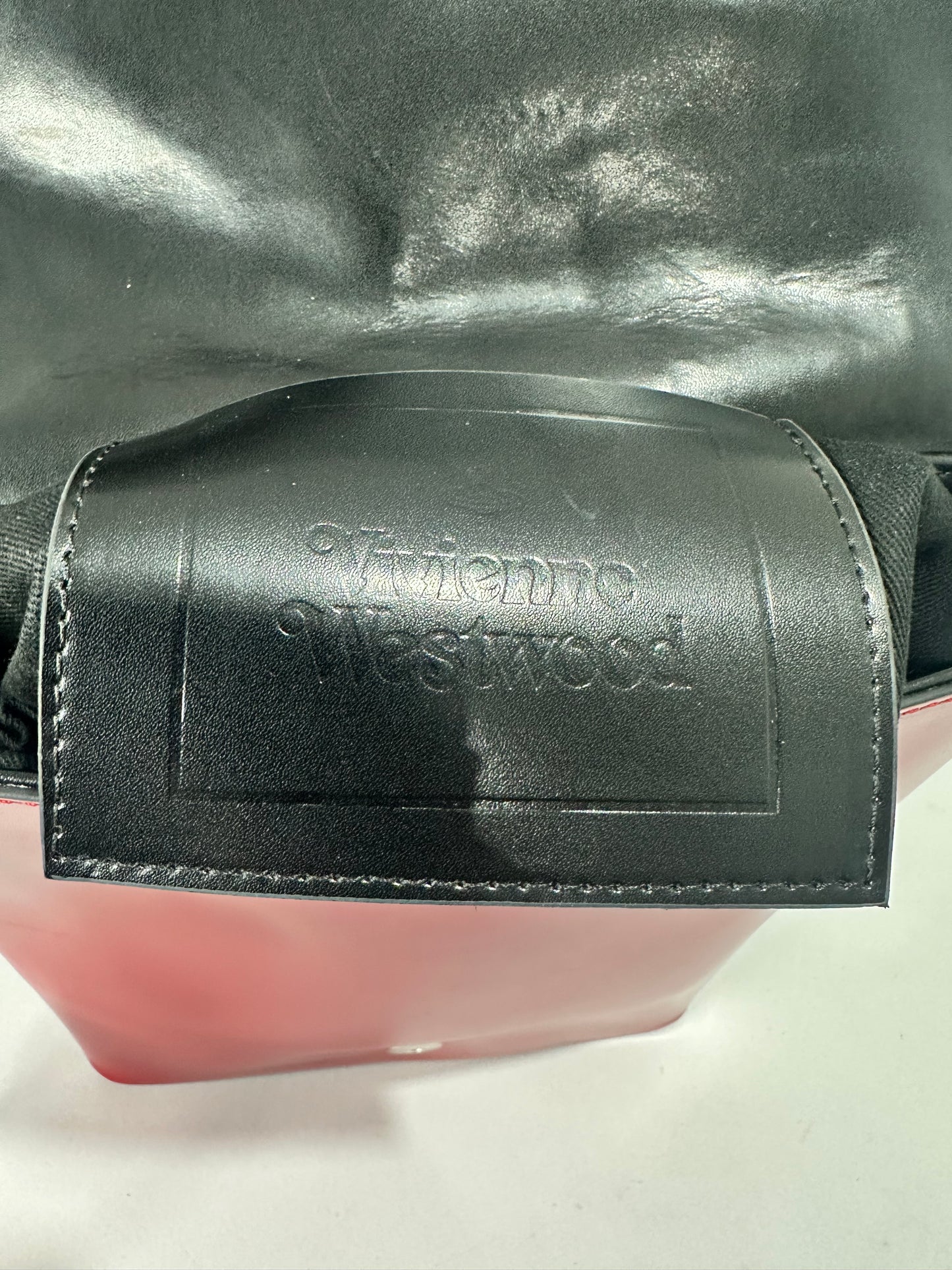 Vivienne Westwood Red Leather Backpack