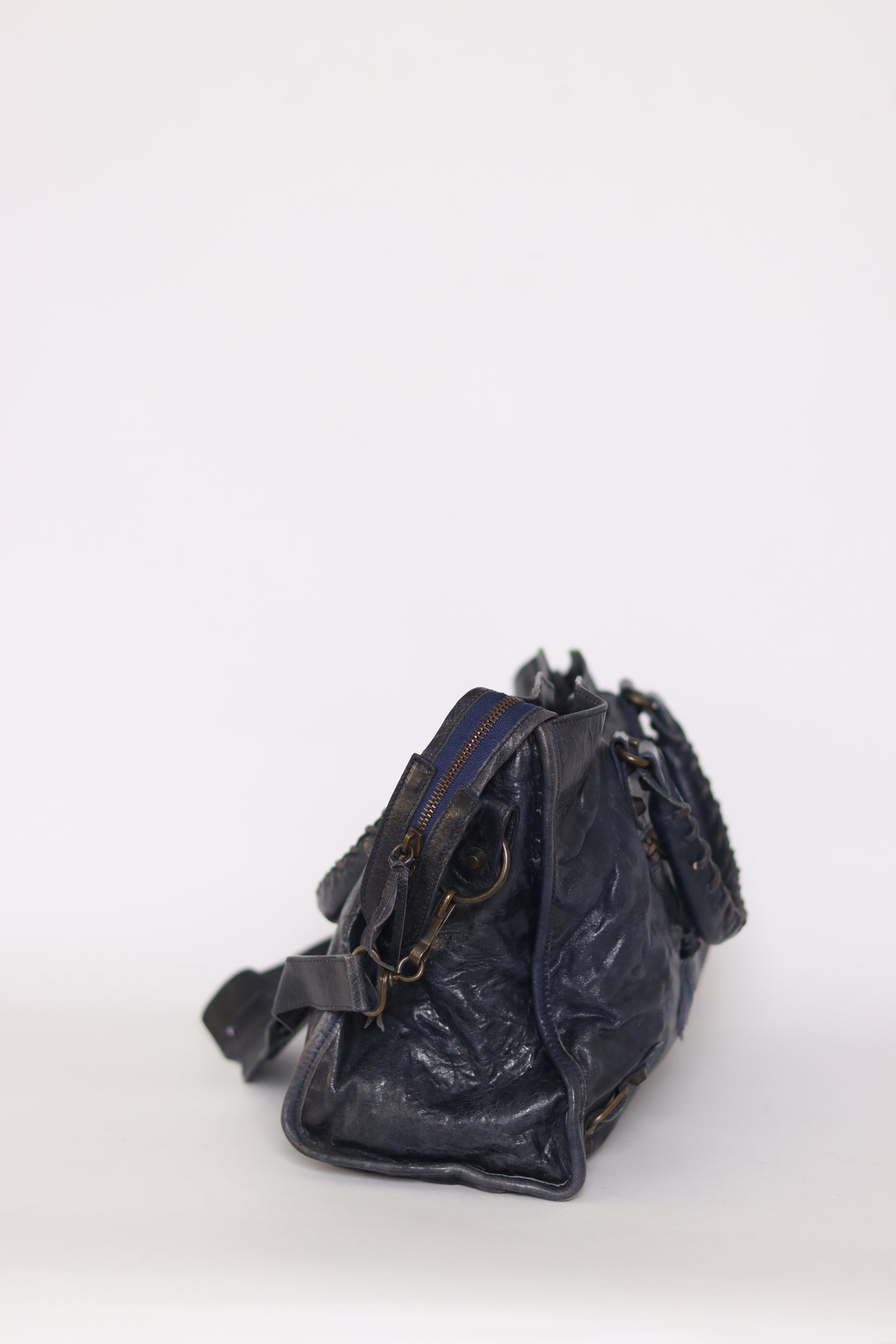 Balenciaga Marine Leather Medium RH City Tote