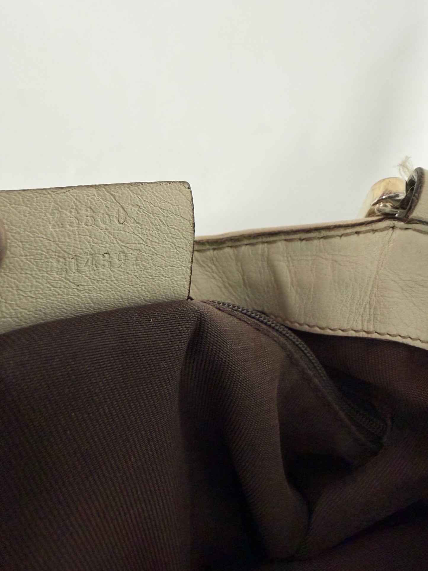 Gucci Beige/White GG Canvas and Leather Medium New Ladies Web Tote