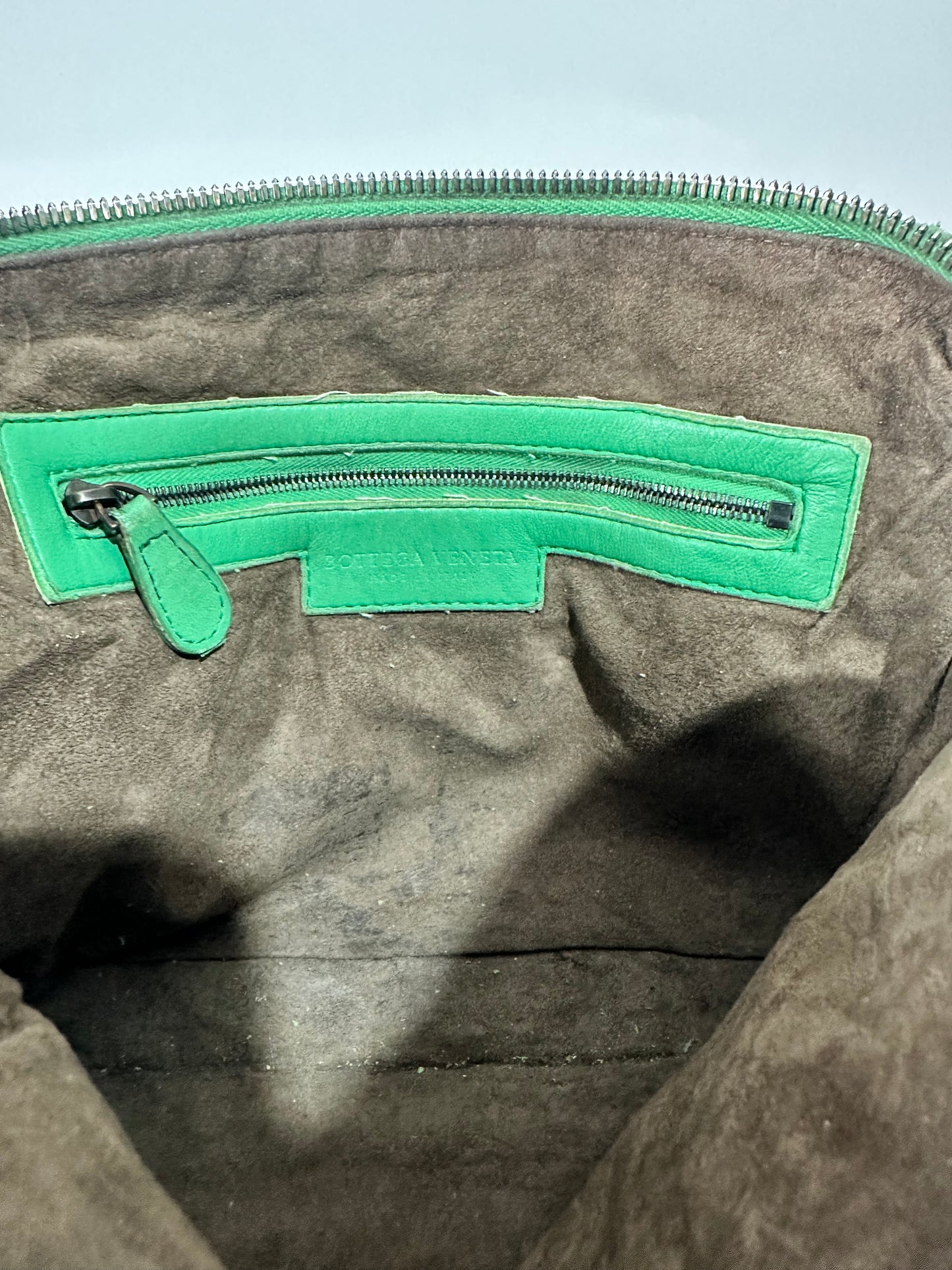 Bottega Veneta Gresn Intrecciato Leather Nodini Crossbody Bag