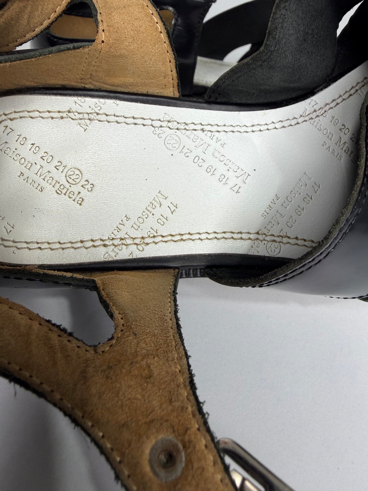 Maison Margiela Tabi Leather Sandals Size 36EU/ 6 US/ 3 UK