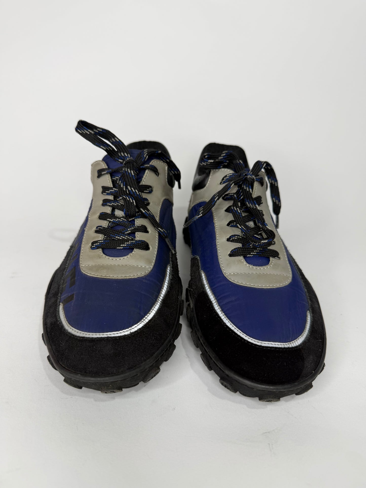 Chanel Multicolor Neoprene, Suede and Leather CC Low Top Sneakers Size 39 EU/ 9 US/ 6 UK