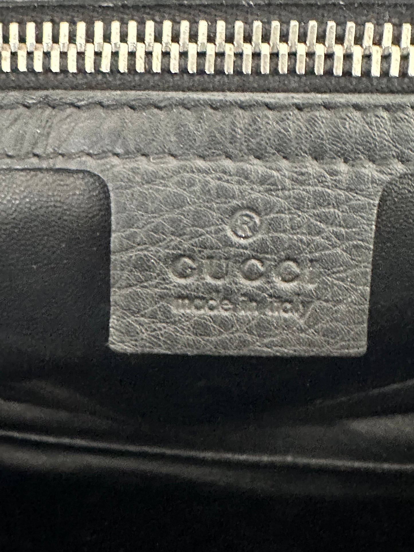 GUCCI Black Leather Pouch