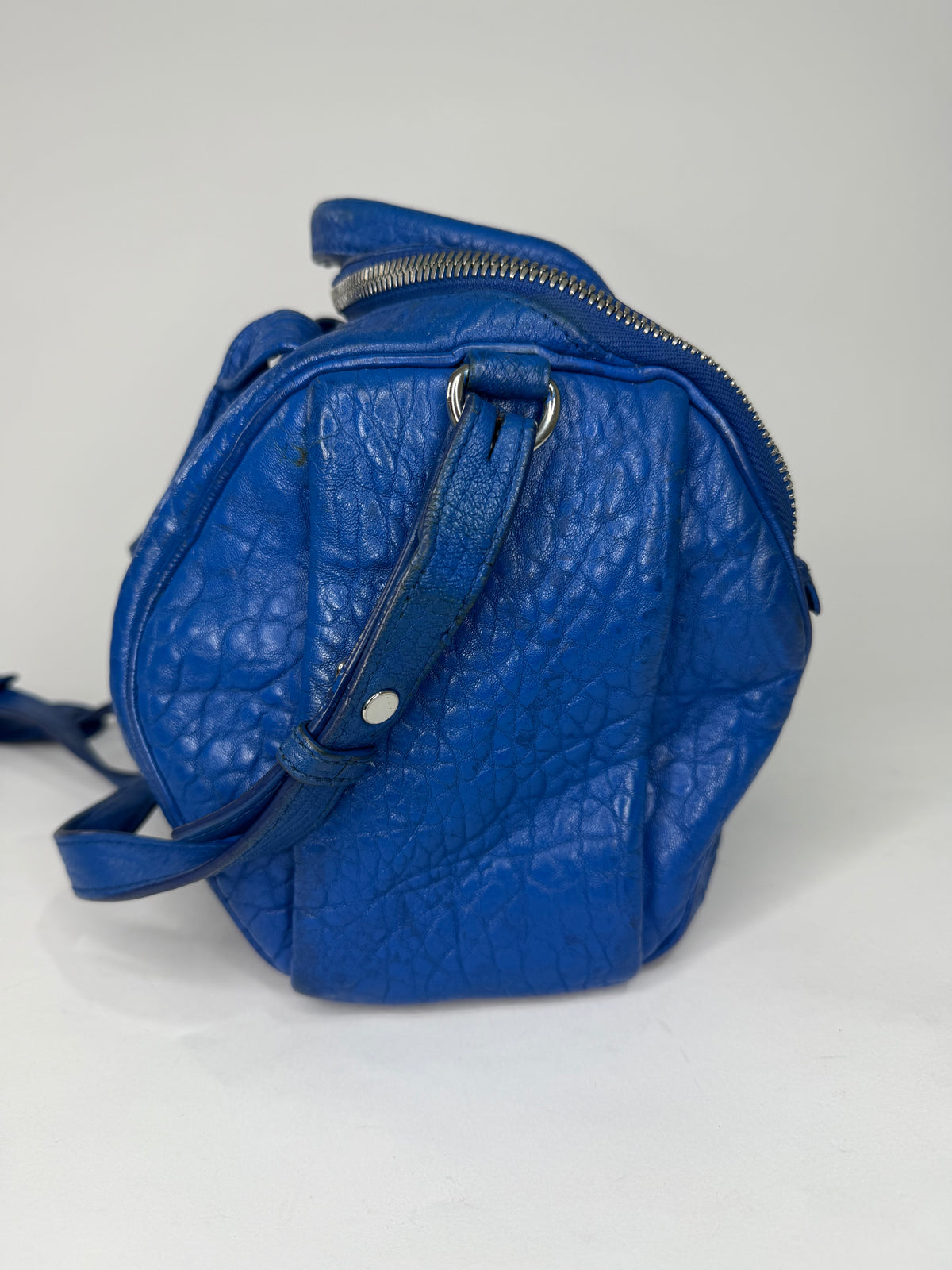 Alexander Wang Blue Lambskin Mini Pebbled Rockie