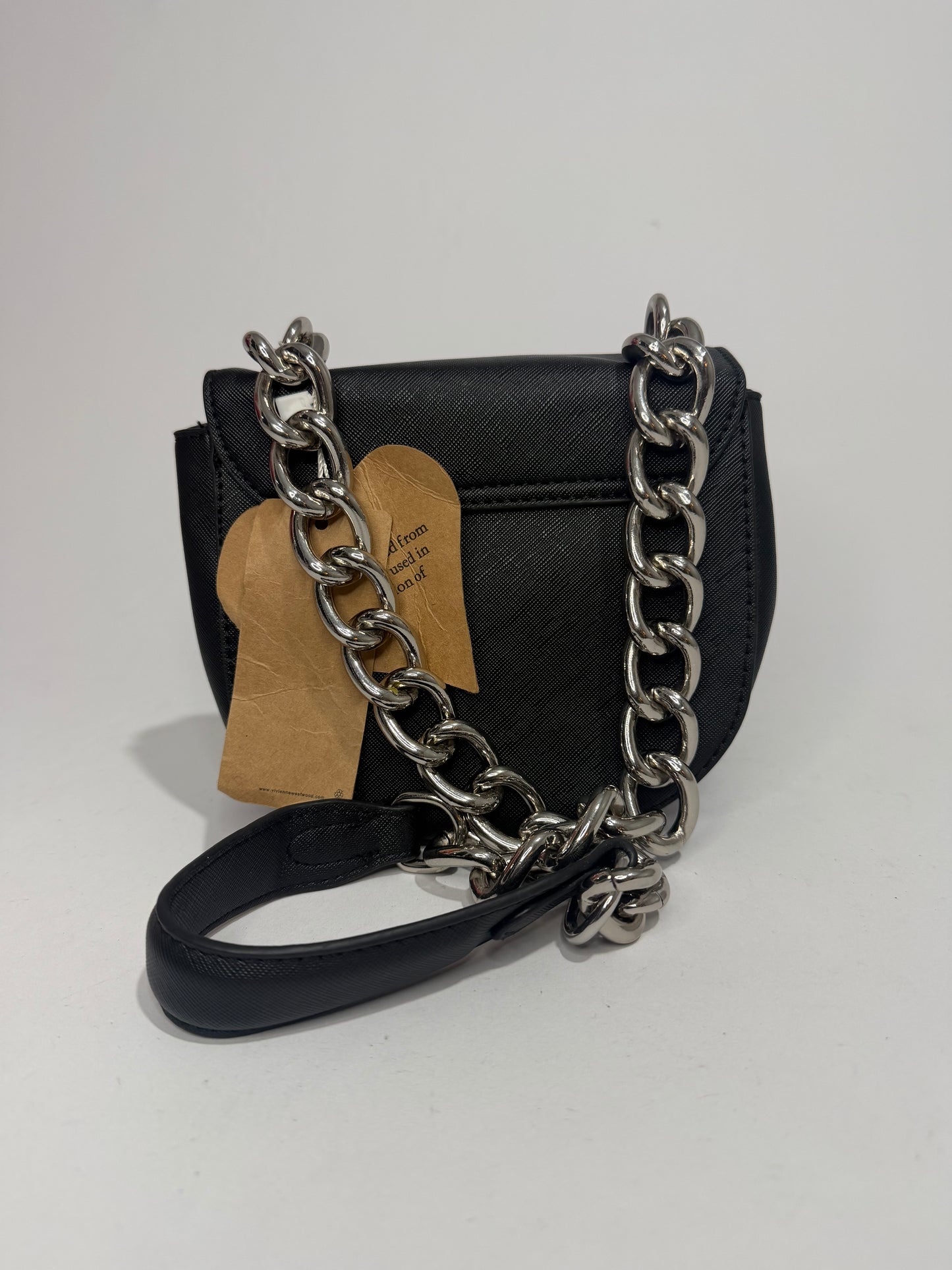 Vivienne Westwood Black Orb Chain Shoulder Bag