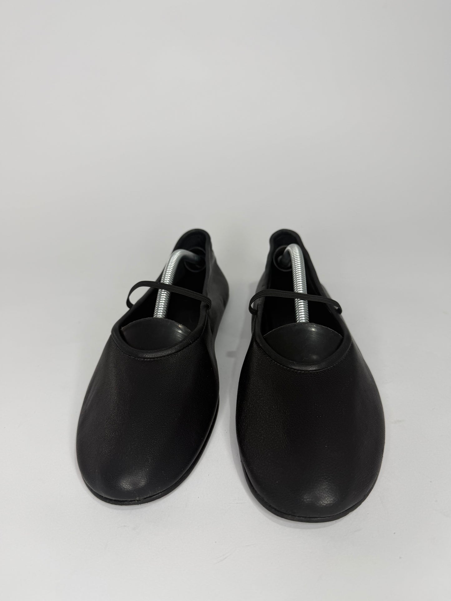 The Row Black Leather Elastic Ballet Slipper Size 36 EU/ 6 US/ 3 UK