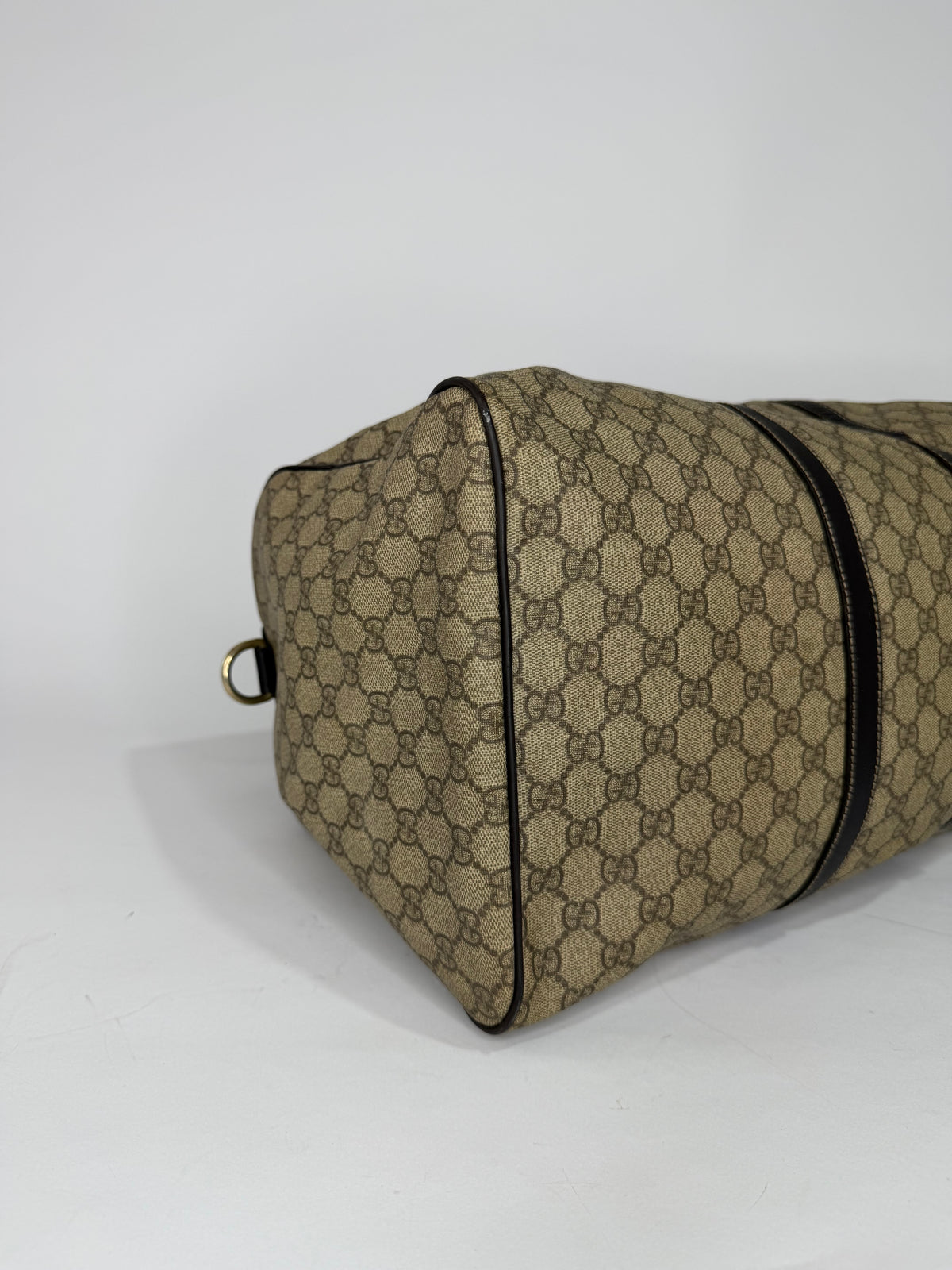 GUCCI
GG Plus Monogram Large Carry On Duffle Bag Brown