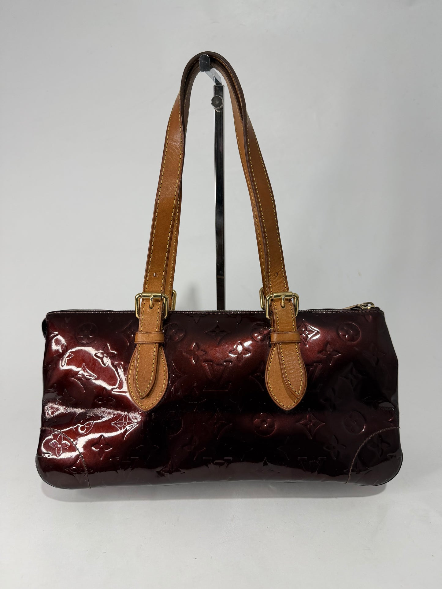 Louis Vuitton Amarante Monogram Vernis Rosewood Avenue Bag