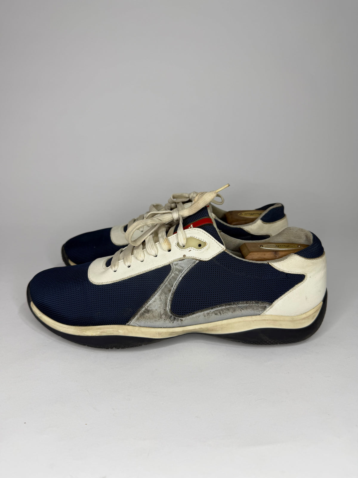 Prada American Cup Mesh Printed Sneakers Size 11 UK/ 12 US/ 44 EU