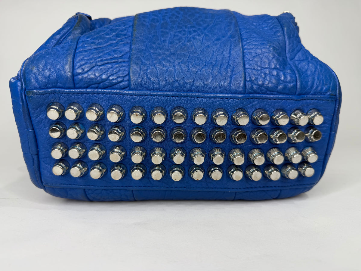 Alexander Wang Blue Lambskin Mini Pebbled Rockie