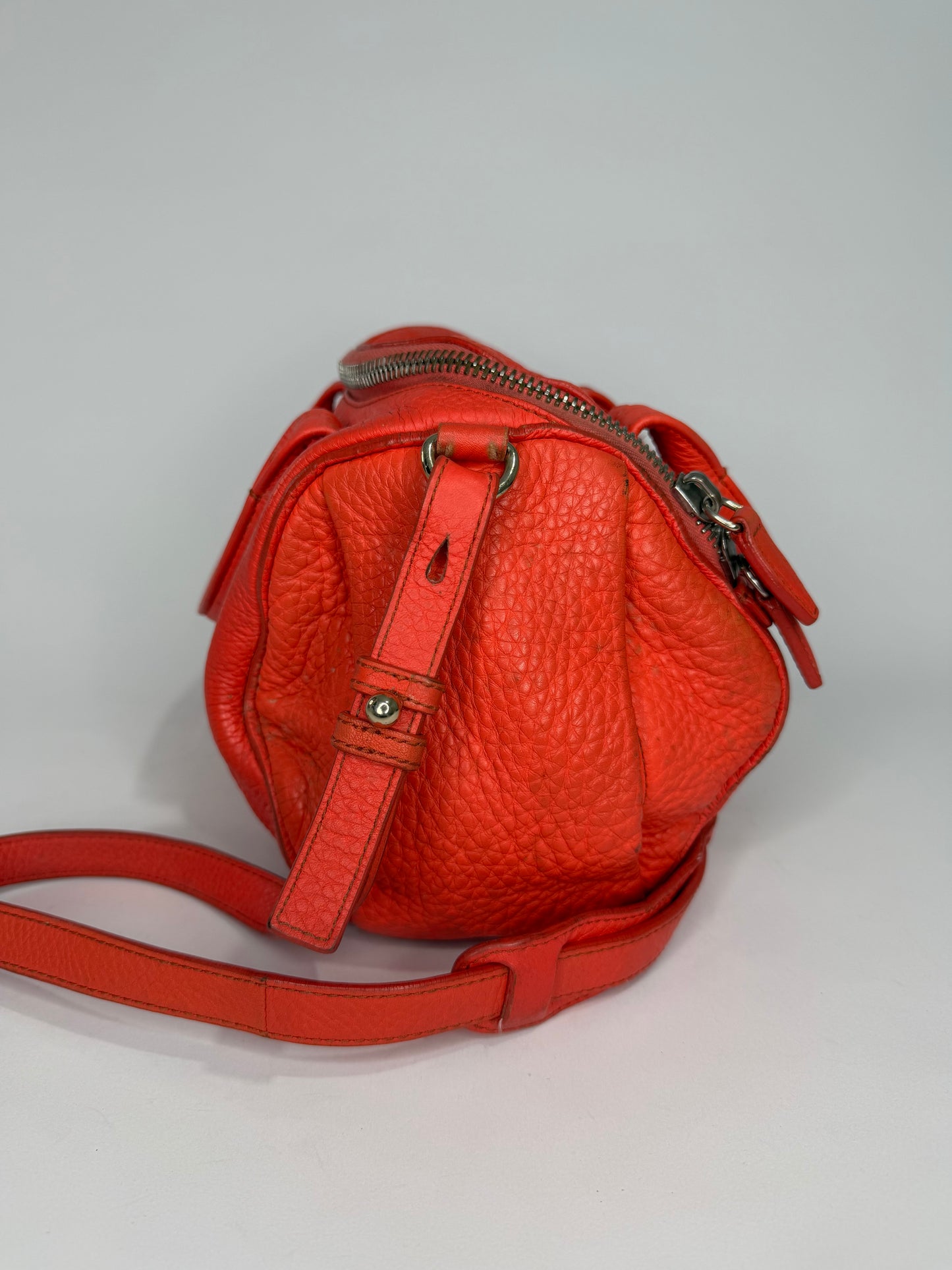 Alexander Wang Orange Leather Small Rockie Satchel