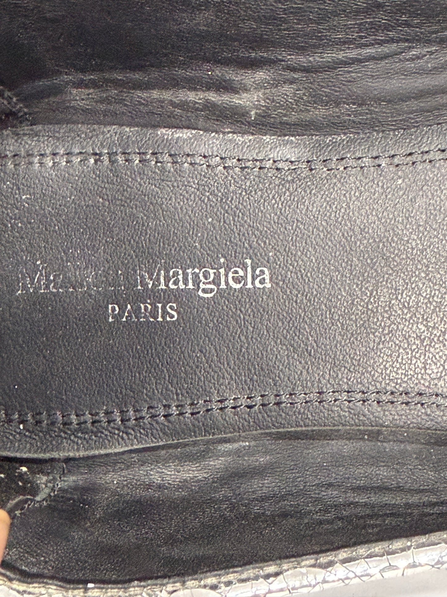 Maison Margiela Silver Tabi Mirror Ballerina Flats Size 38 EU/ 8US