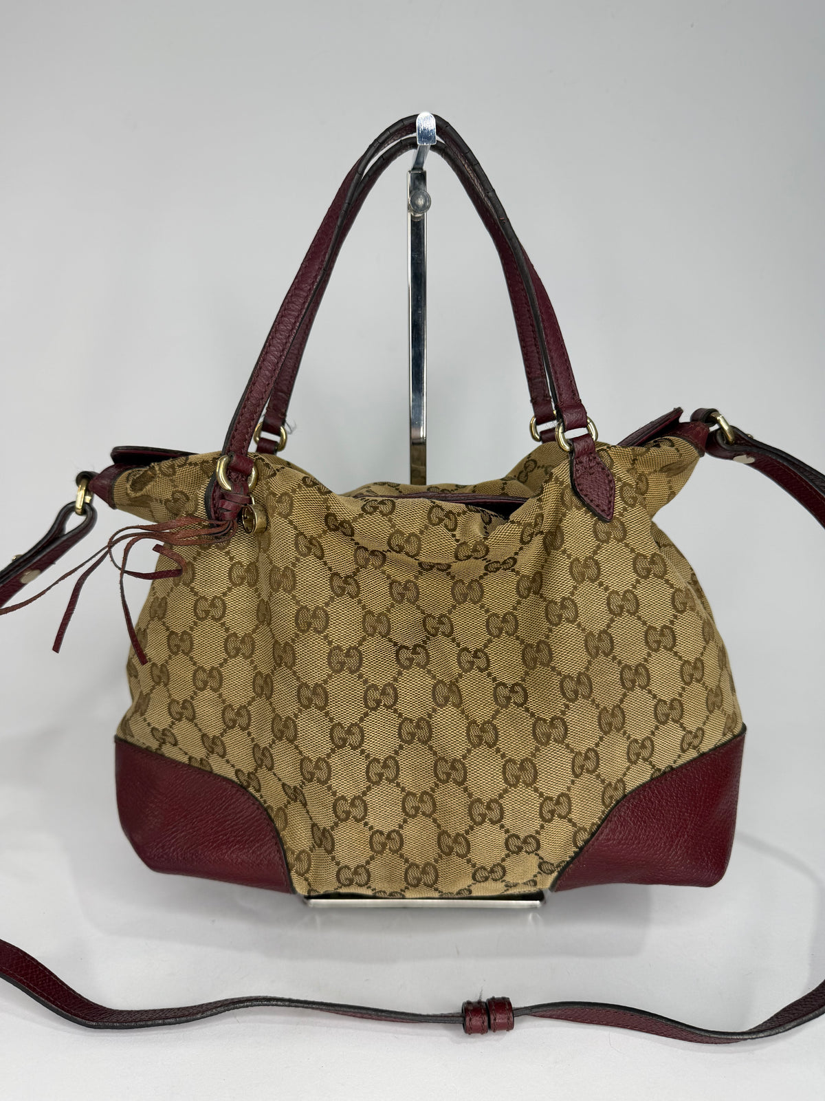 Gucci
Medium GG Canvas Bree Fold Over Tote satchel
