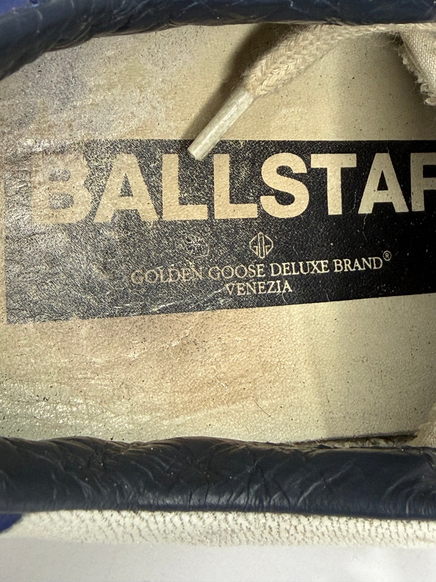 Golden Goose Ball Star Distressed Leather Sneakers White Size 40 EU/ 7 US/ 8 US