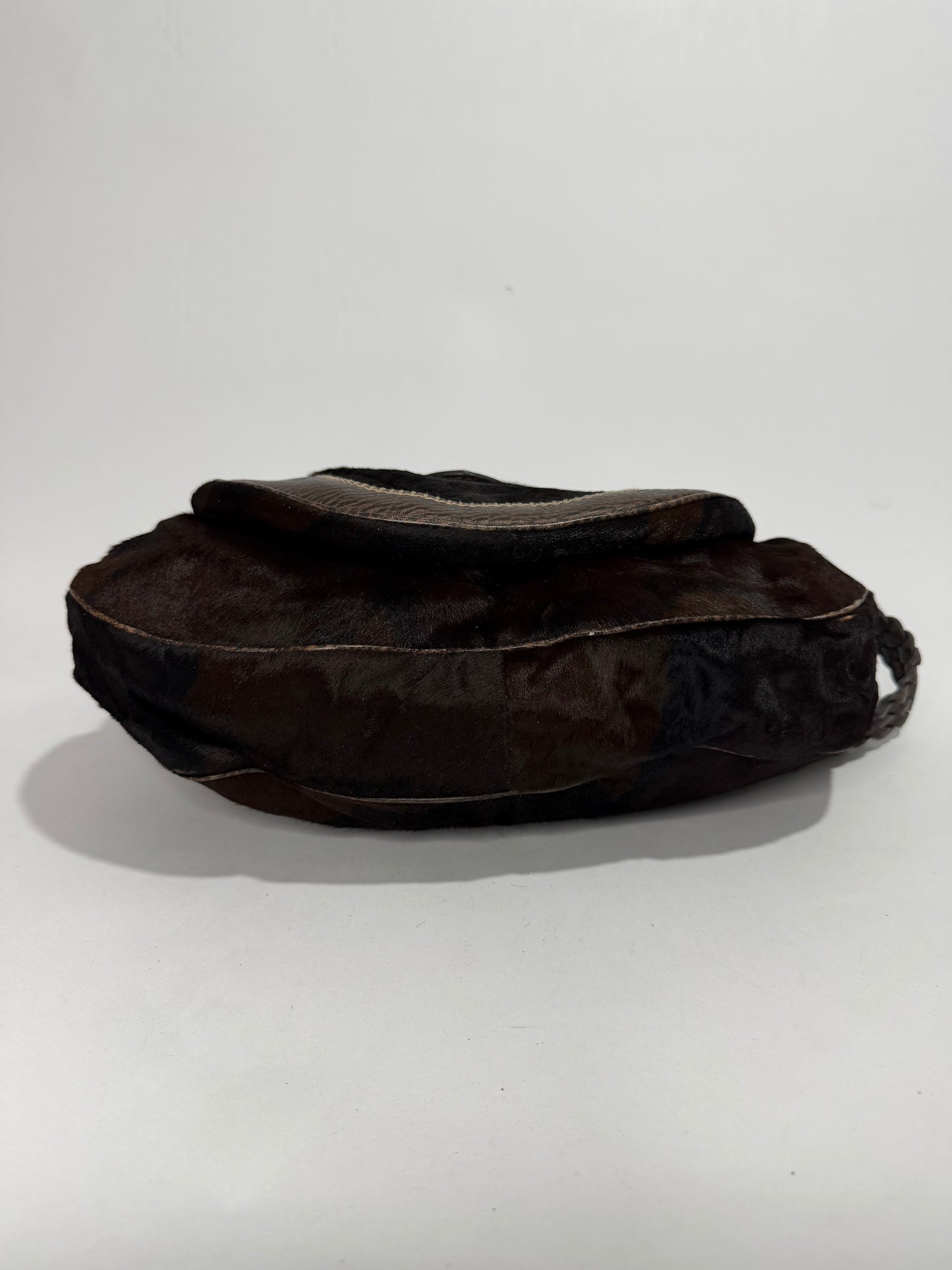 GUCCI
Dark Brown Porny hair Pelham Large Shoulder Bag