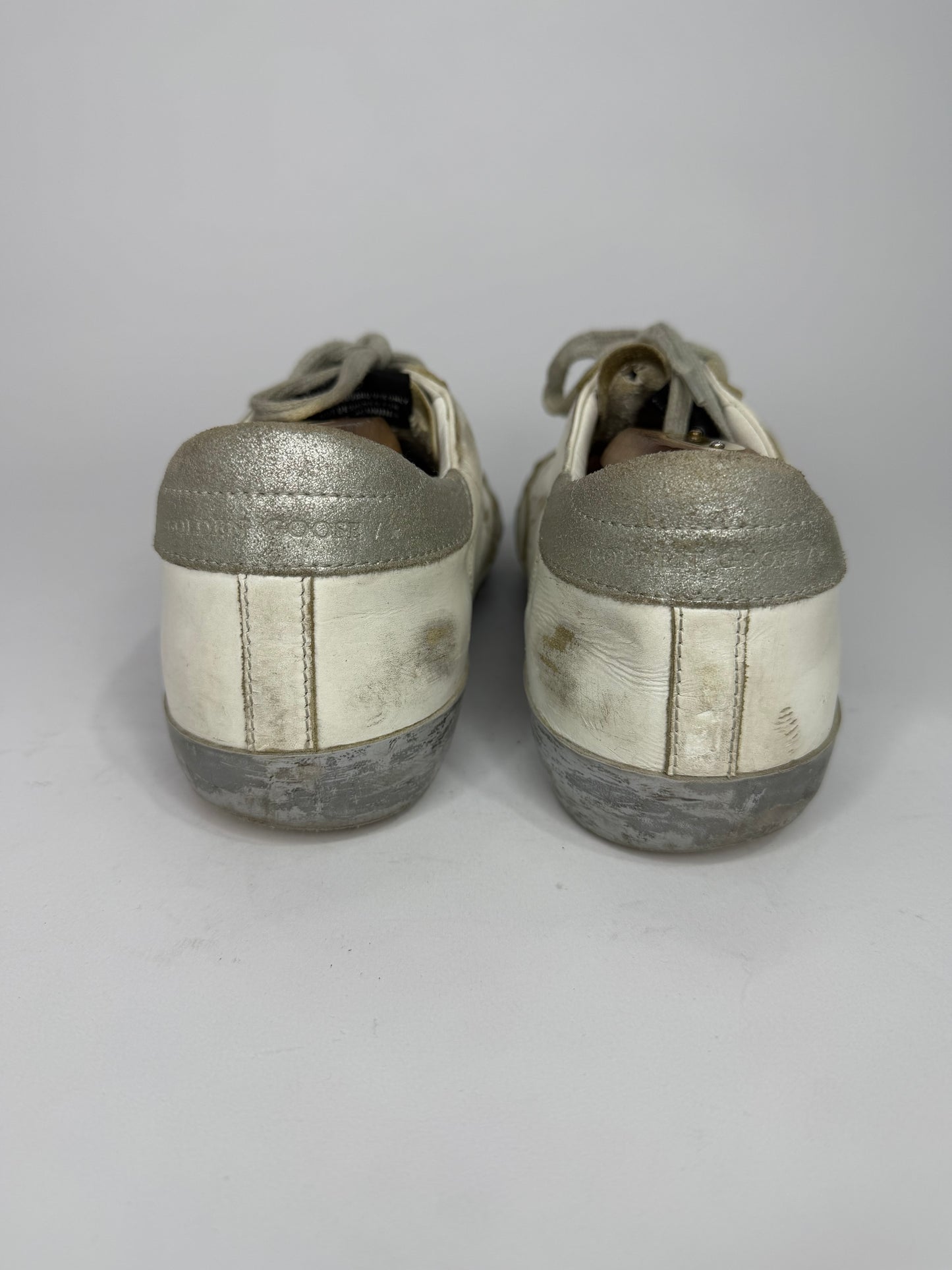 Golden Goose Superstar  Tricolor Leather Suede Low Top Sneakers Size 43 EU/ 10 US/ 9 US