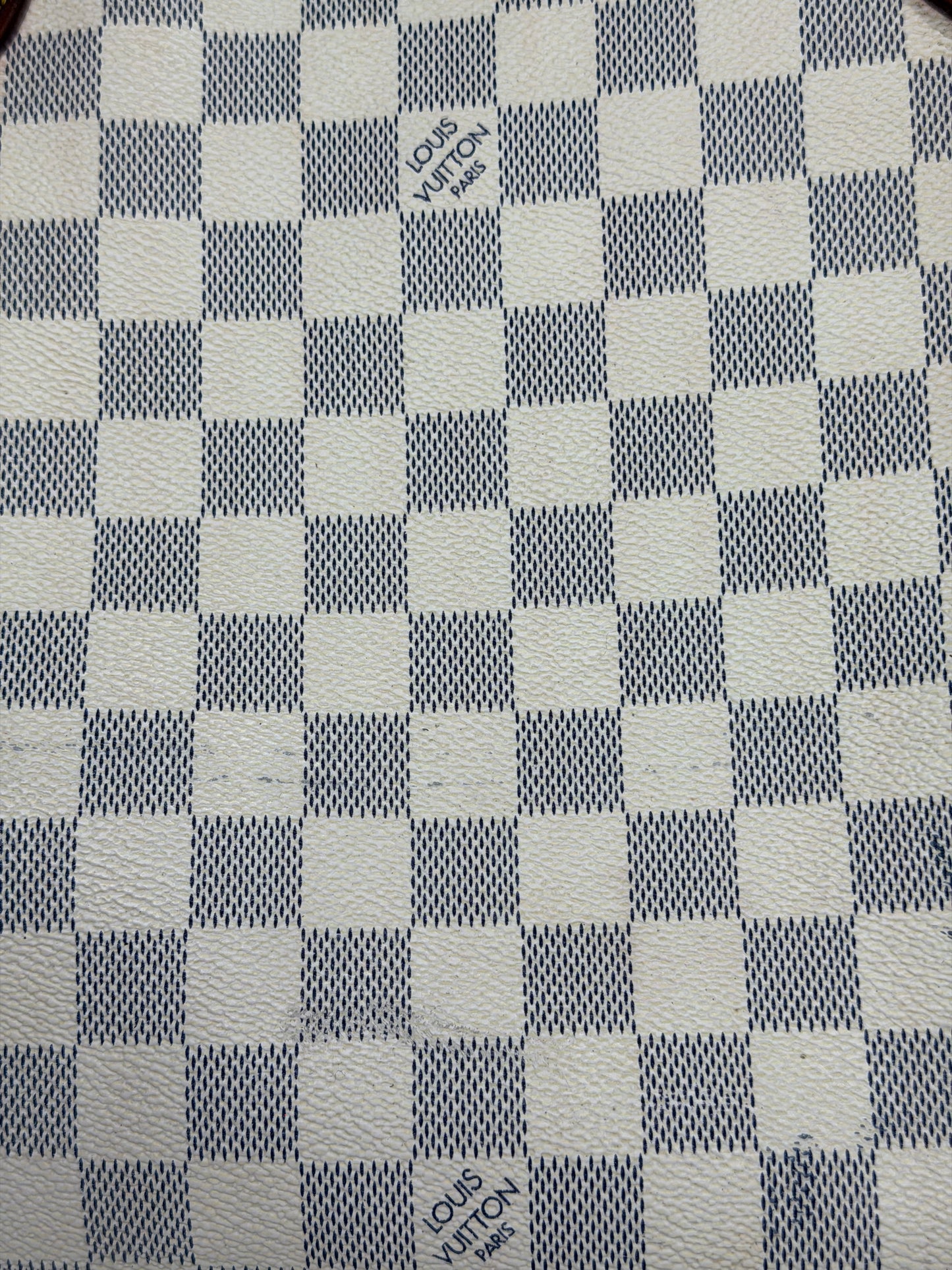 Louis Vuitton White Damier Azur Canvas Neverfull MM Tote Bag