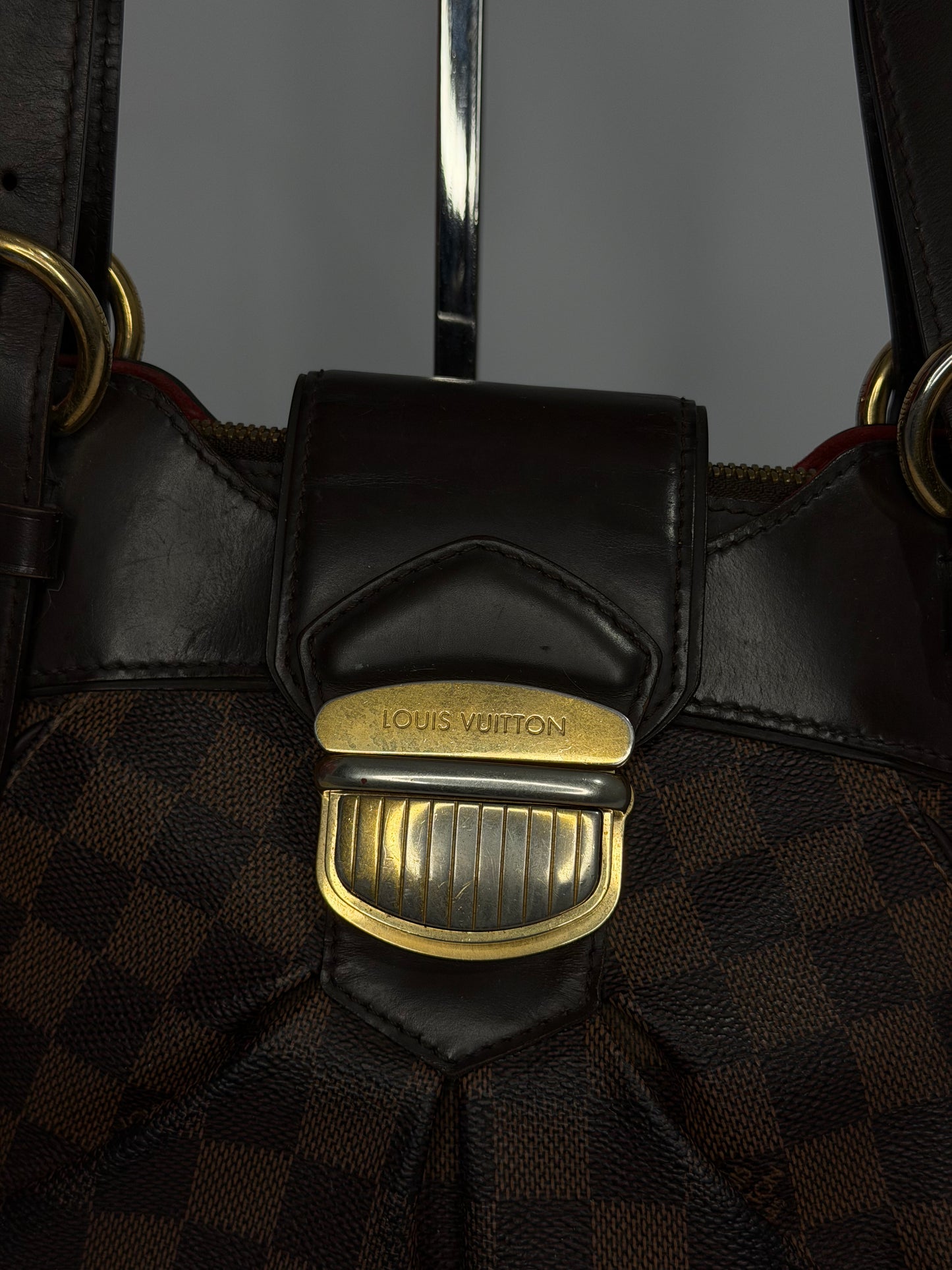 Louis Vuitton Damier Ebene Canvas Sistina MM Bag