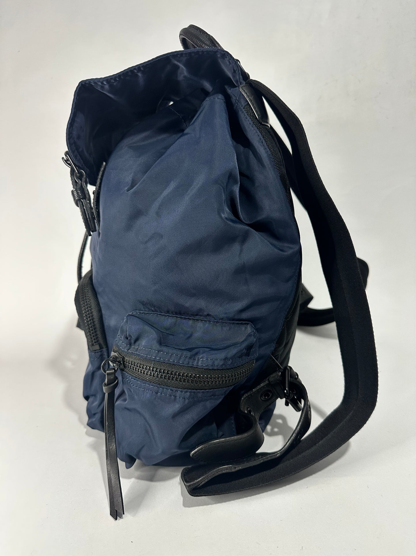BURBERRY
Blue Nylon Rucksack Backpack Bag