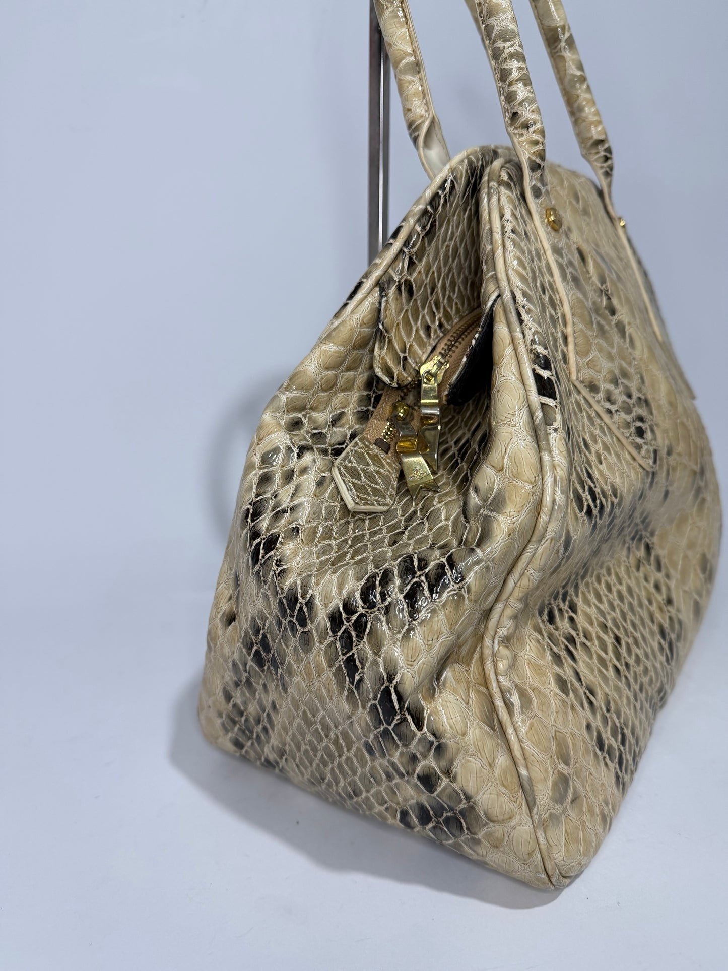 VIVIENNE WESTWOOD WOMENS’ CROC EMBOSSEDJOHANNA LARGE YASMINE BAG.