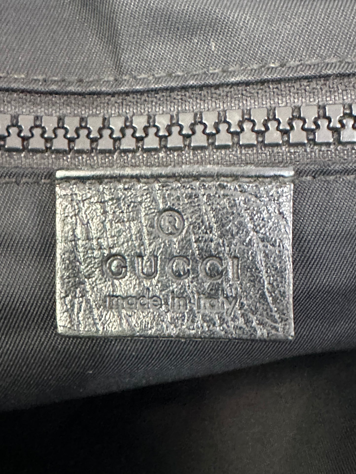 GUCCI 
GG Supreme Monogram Messenger Bag Black Grey