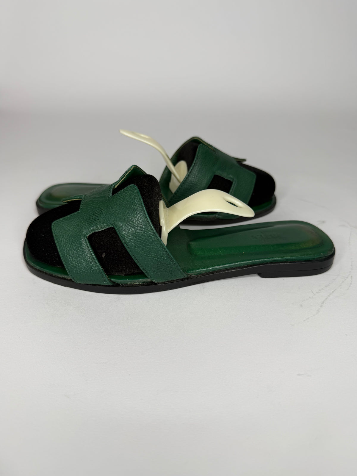 HERMES Green Box Calfskin Oran Sandals 36 EU/ 6 US / 3 UK