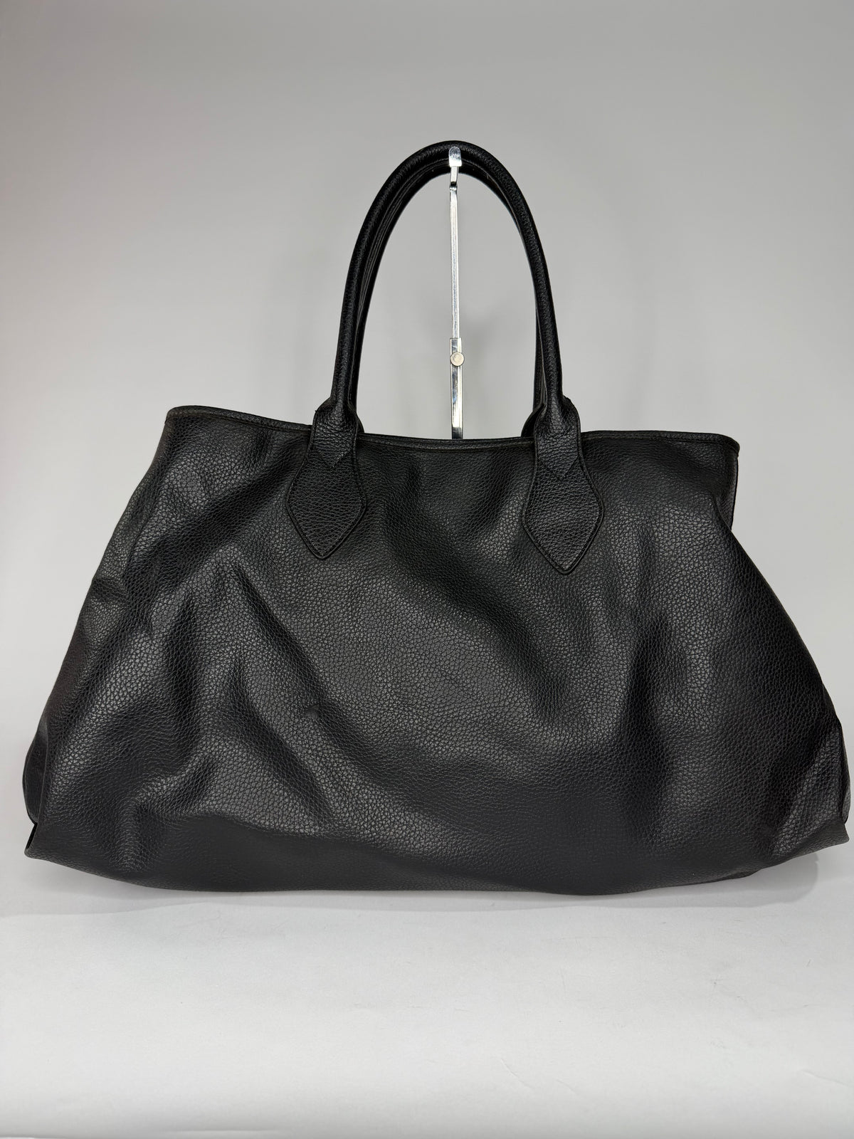 VIVIENNE WESTWOOD Black Leather Large Yasmine Tote