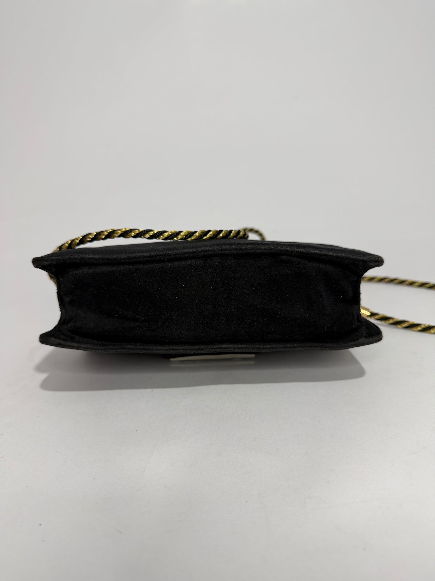 GUCCI
Black Velvet Broadway Small Crossbody Flap Bag