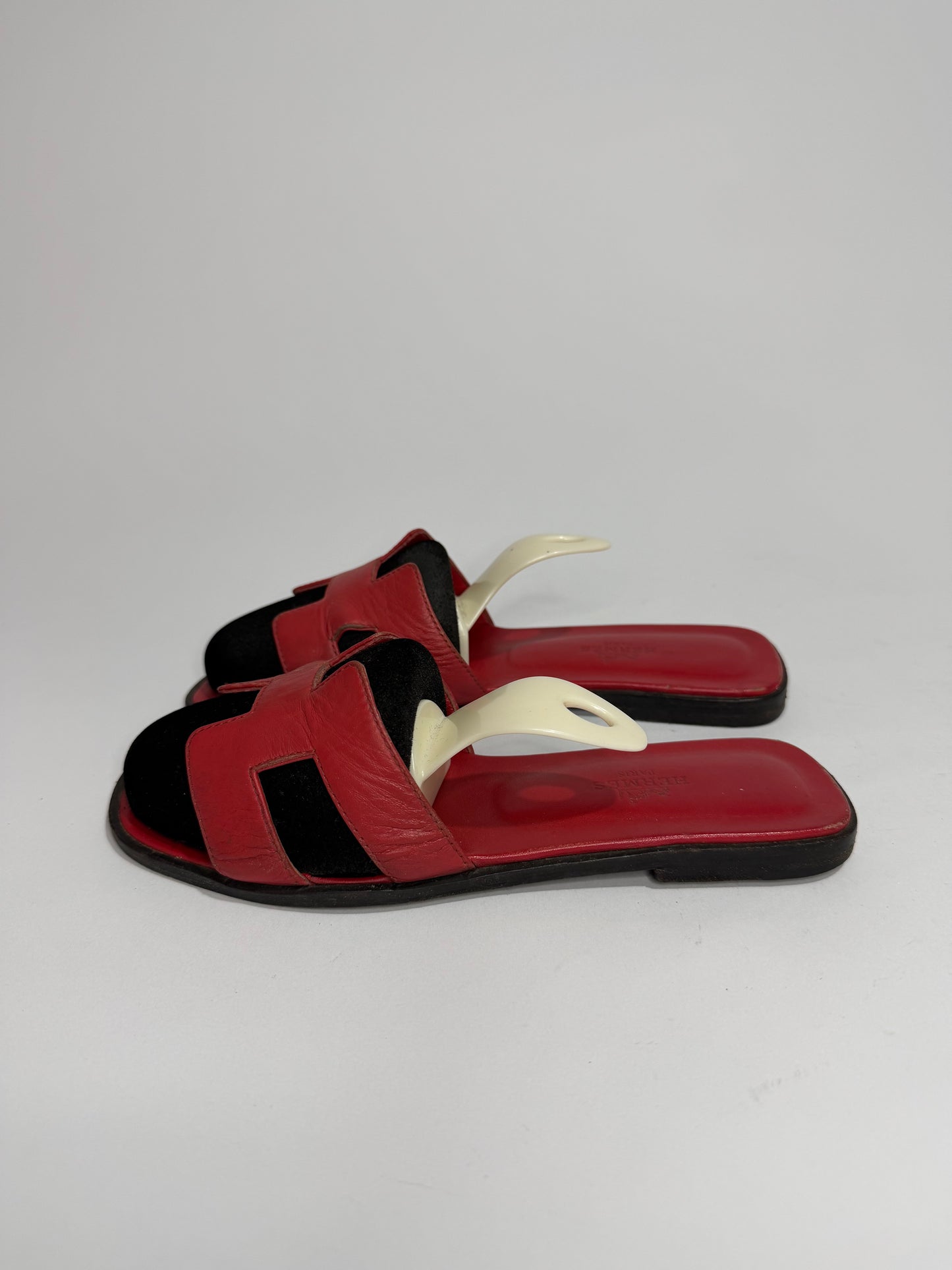 HERMES Red Box Calfskin Oran Sandals 36 EU/ 6 US / 3 UK