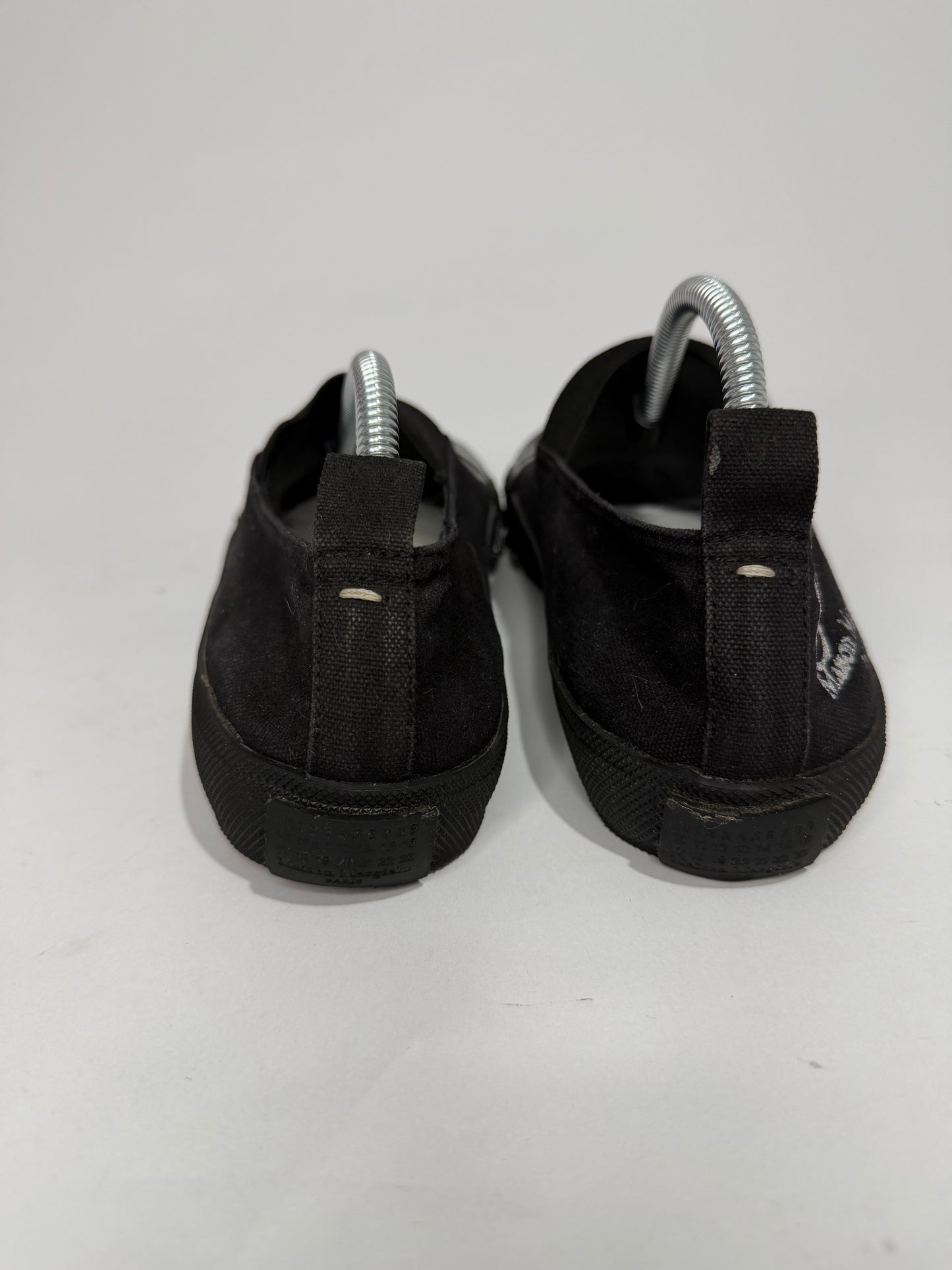 Maison Margiela Black Tabi Vandal Slip-On Sneakers Size 37 EU/ 7 US/ 4 UK