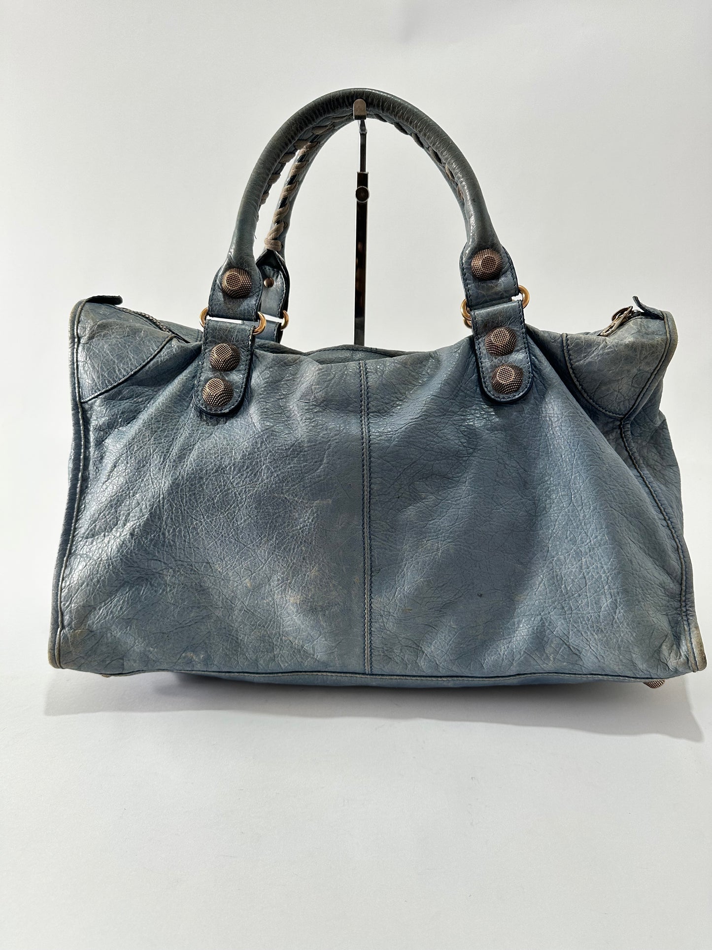 BALENCIAGA
Anthracite Lambskin Leather Giant 21 Rose Gold Work Bag