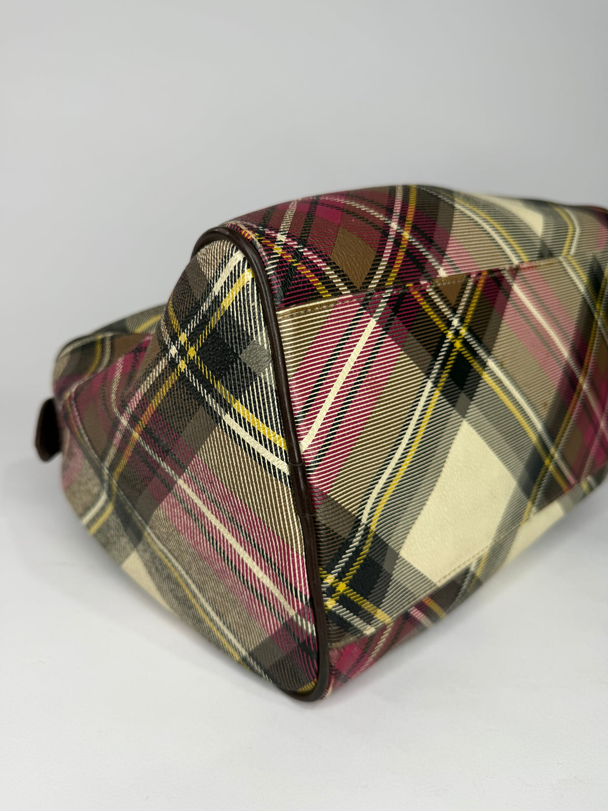 Vivienne Westwood
Leather Trim Coated Canvas Handle Bag