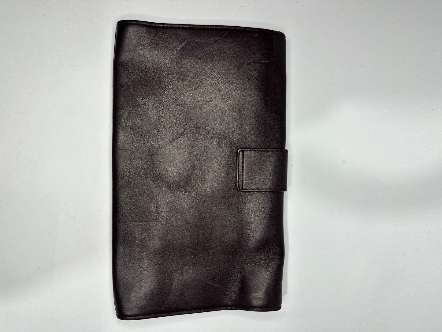 Saint Laurent Brown Leather Y-Ligne Clutch