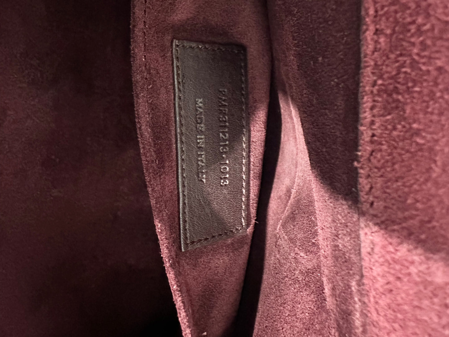 Saint Laurent Brown Leather Y-Ligne Clutch