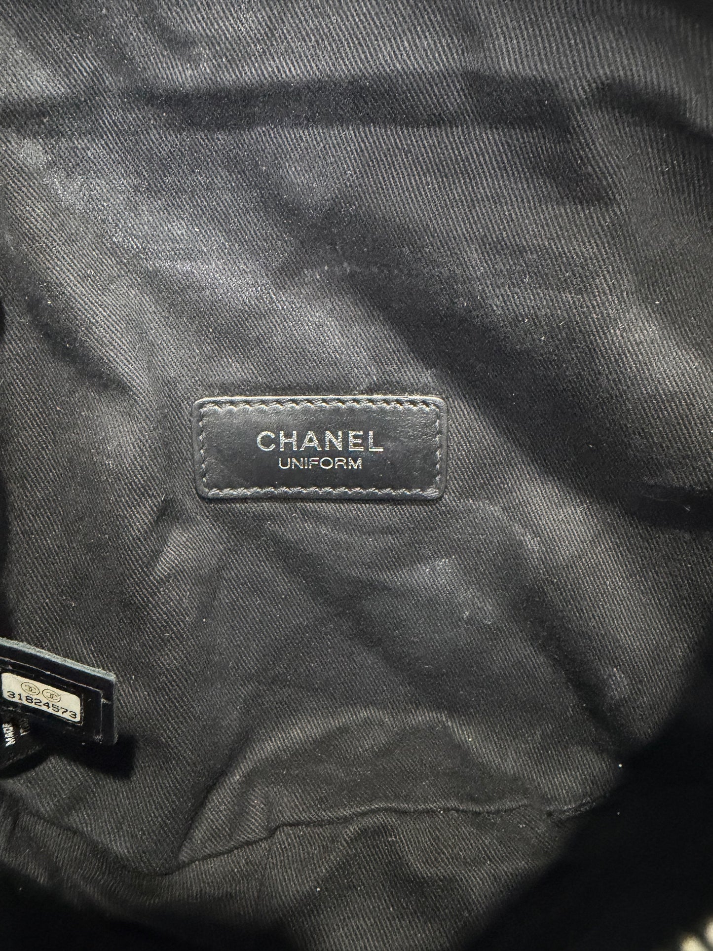 CHANEL
Calfskin Quilted Waist Belt Bag Black