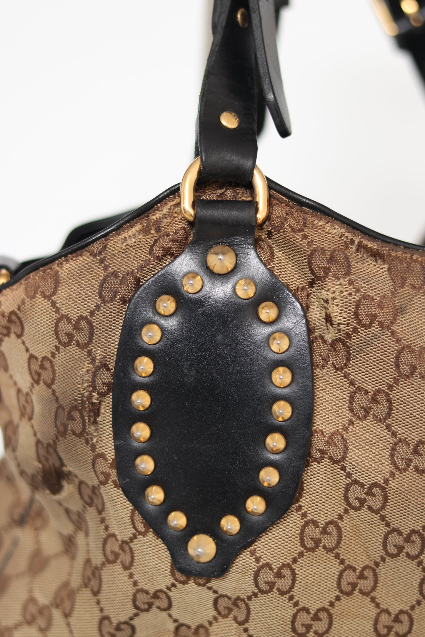 Gucci
GG Canvas Studded Hobo