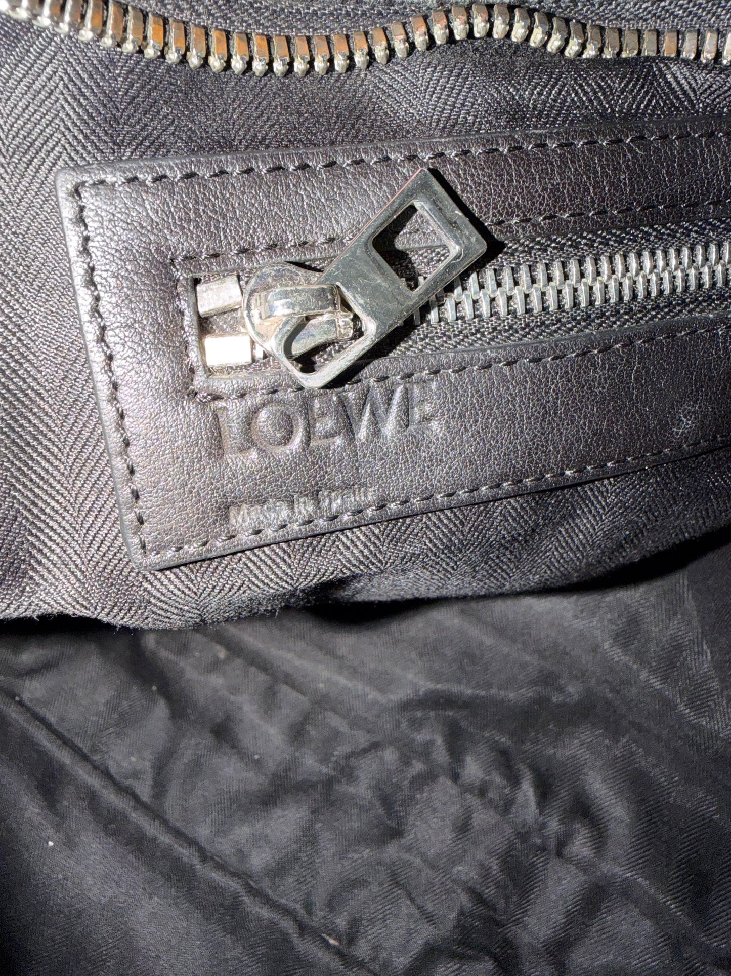 Loewe Toledo Briefcase Anagram Embossed Leather Large
