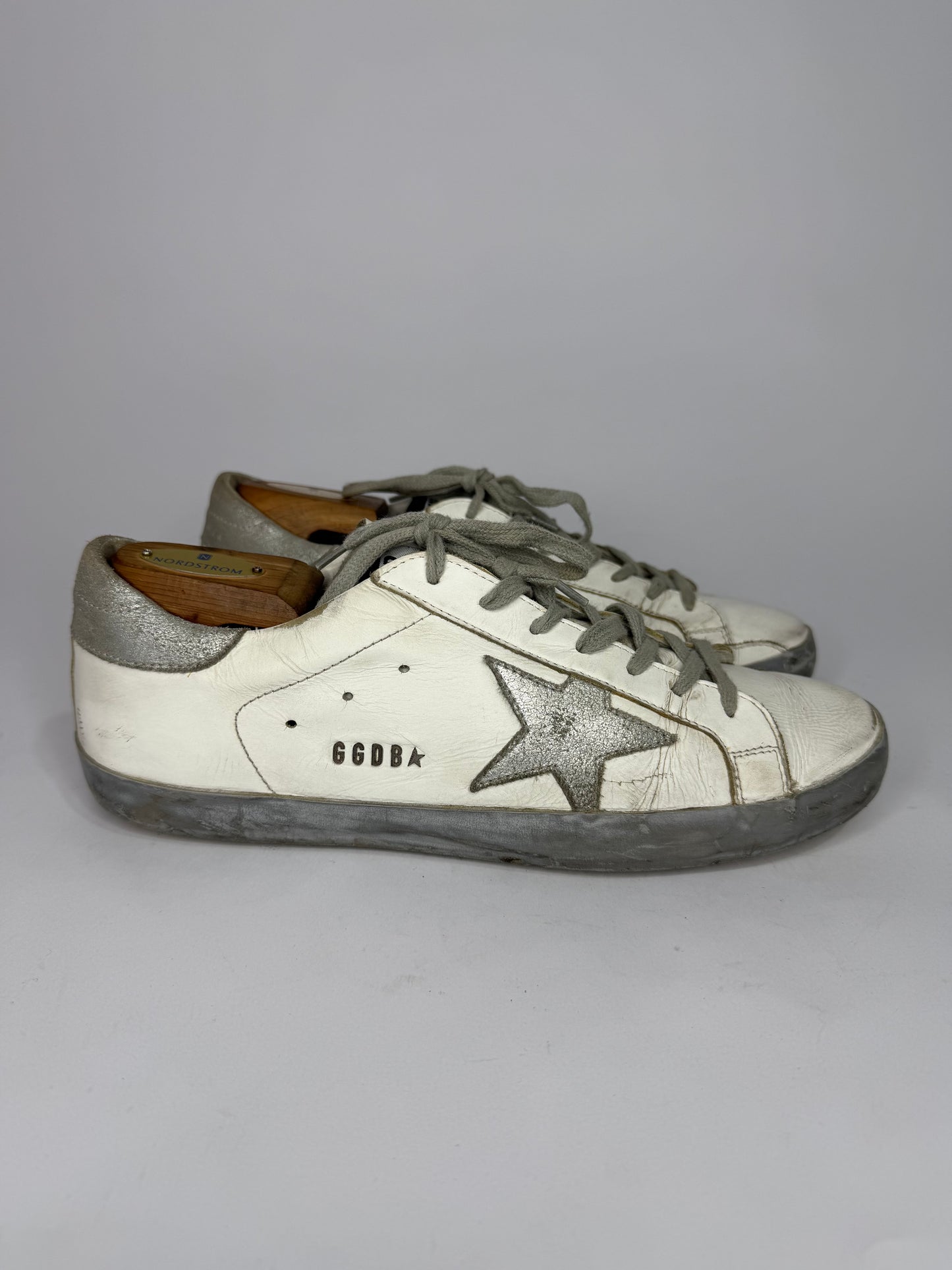 Golden Goose Superstar  Tricolor Leather Suede Low Top Sneakers Size 43 EU/ 10 US/ 9 US