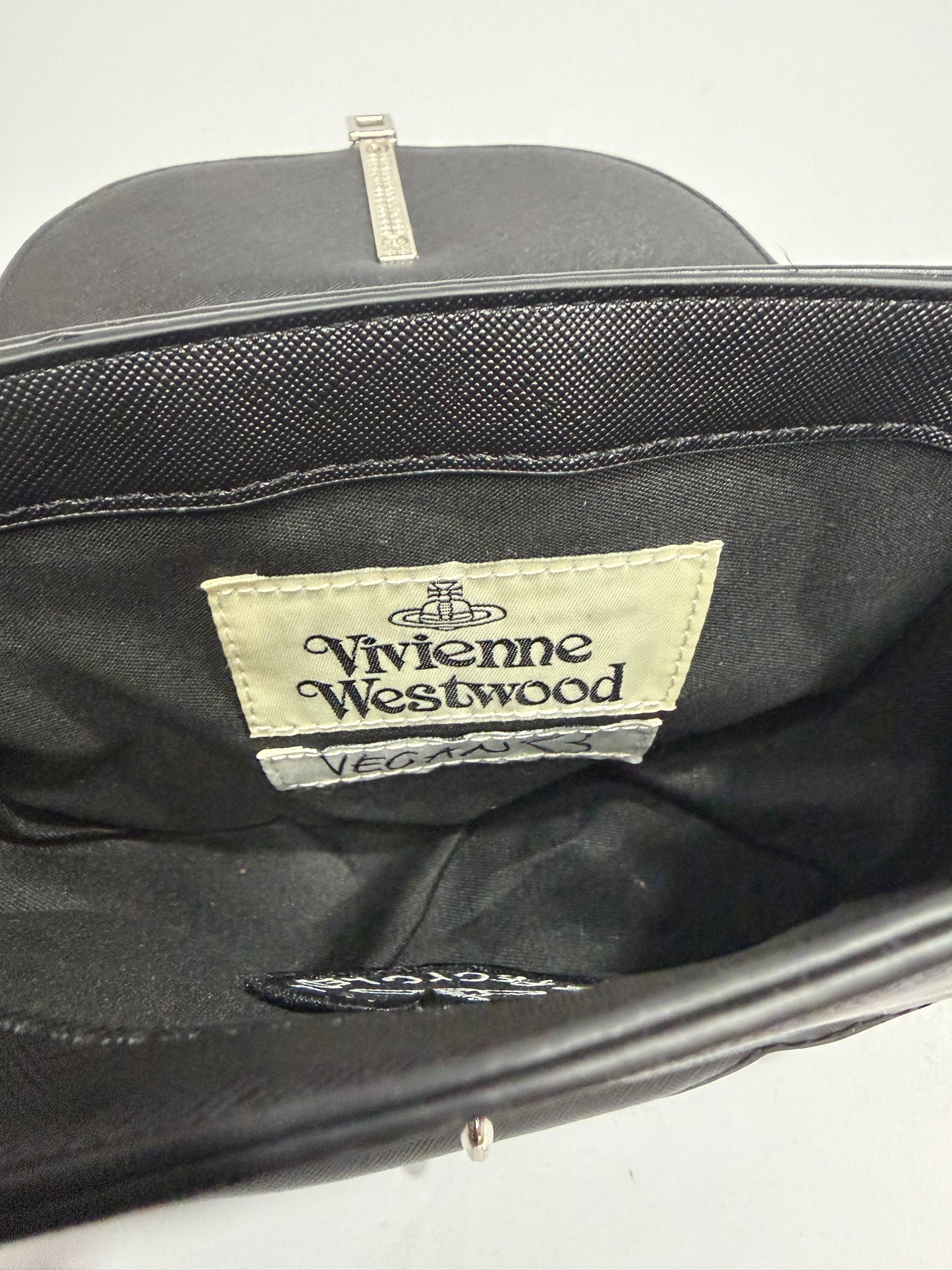 Vivienne Westwood Black Orb Chain Shoulder Bag