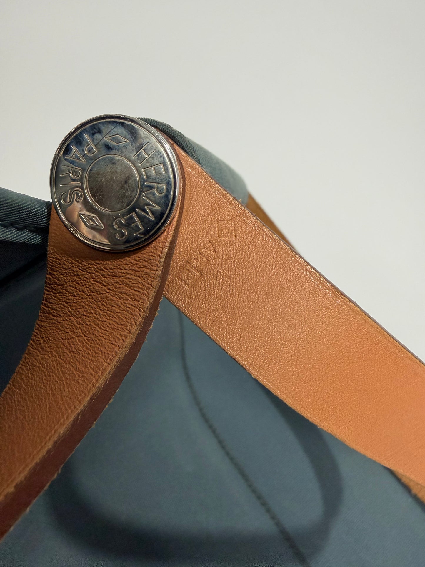 Hermes Light Blue Toile Canvas Cabag Elan Tote