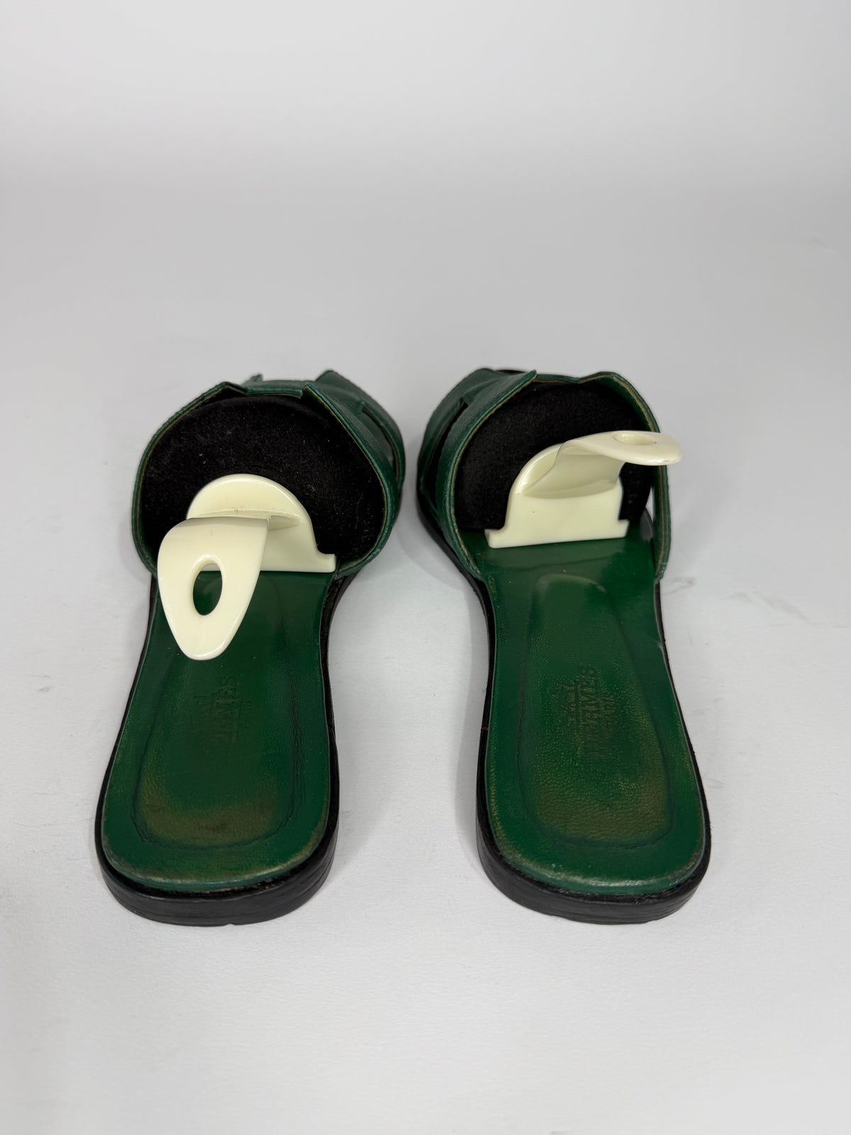 HERMES Green Box Calfskin Oran Sandals 36 EU/ 6 US / 3 UK