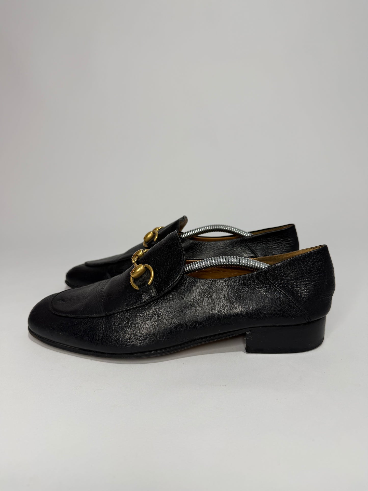 Gucci Black Leather Horsebit Foldable Loafers Size 37.5 EU/ 7.5 US/ 4. 5 Uk