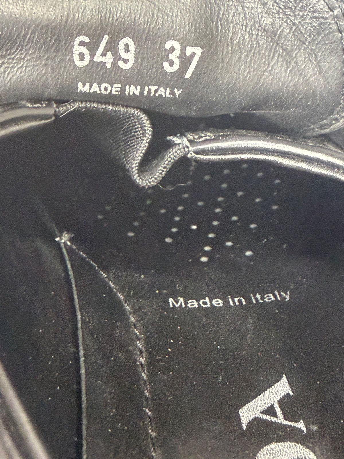 Prada Black Leather Monolith Platform Derby Sneakers Size 38 EU/ 8 US / 5 UK