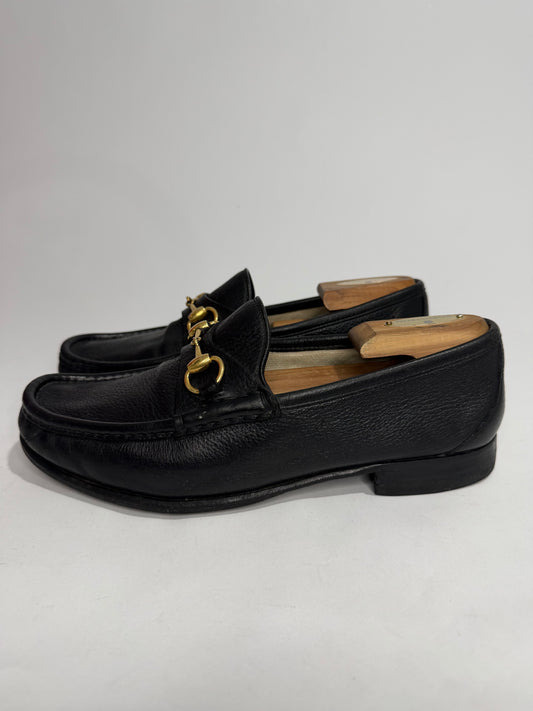 Gucci Black Leather 1953 Horsebit Loafers Size 7 UK/ 8 US