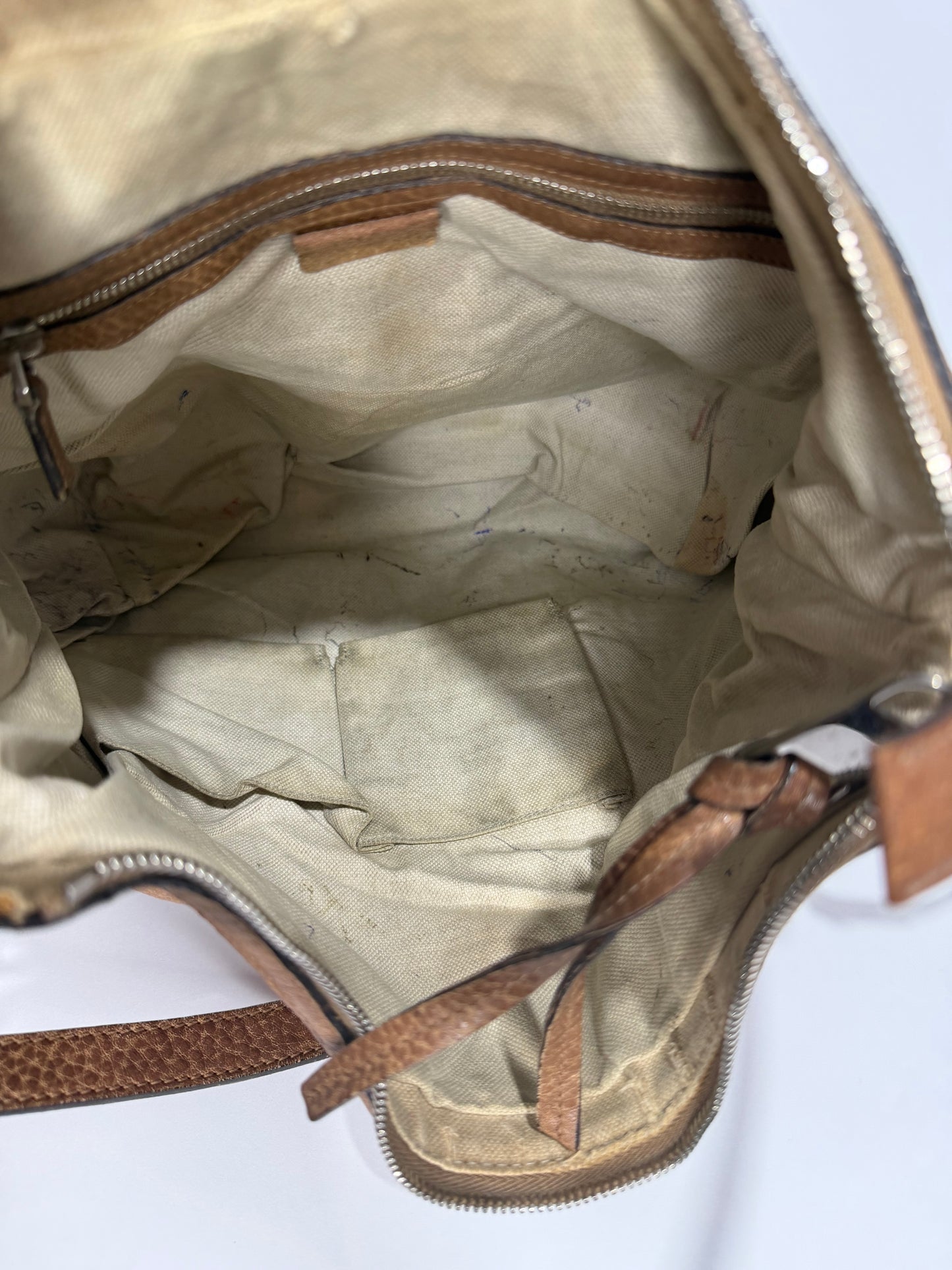 Gucci Brown Leather Miss GG Hobo